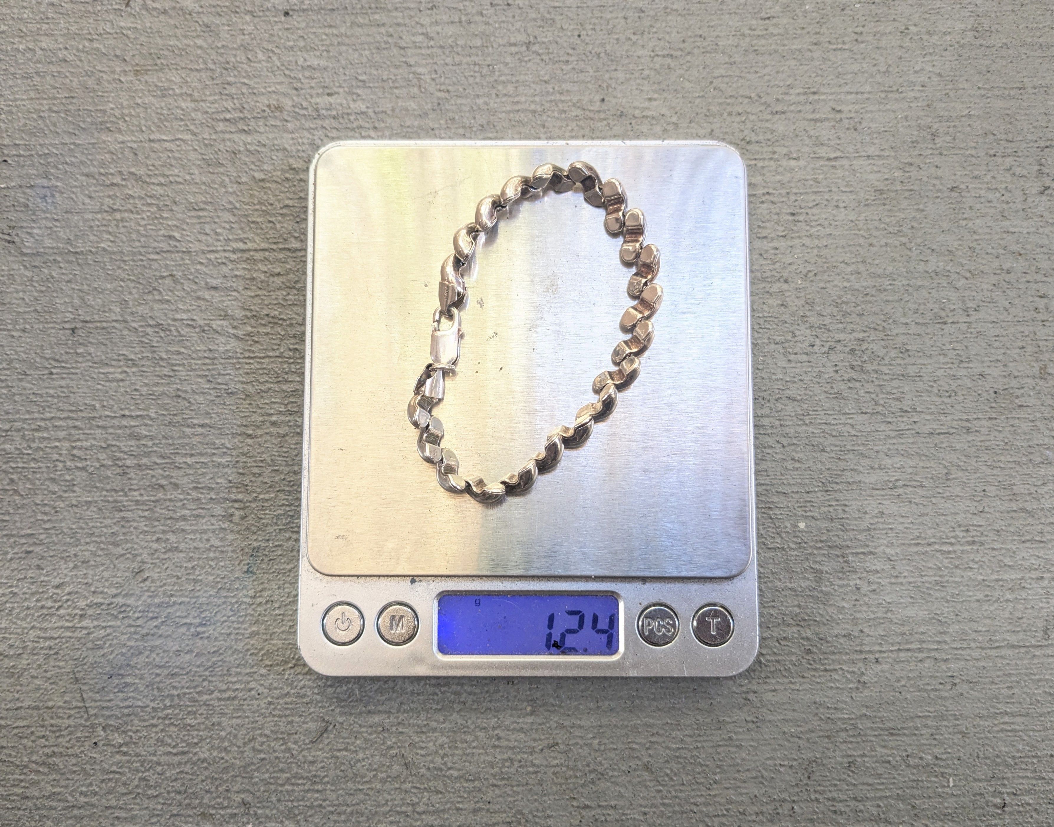 Sterling Silver Vintage Sterling Silver Bracelet San Marco Marcaroni Italy Size ONE SIZE - 13 Thumbnail