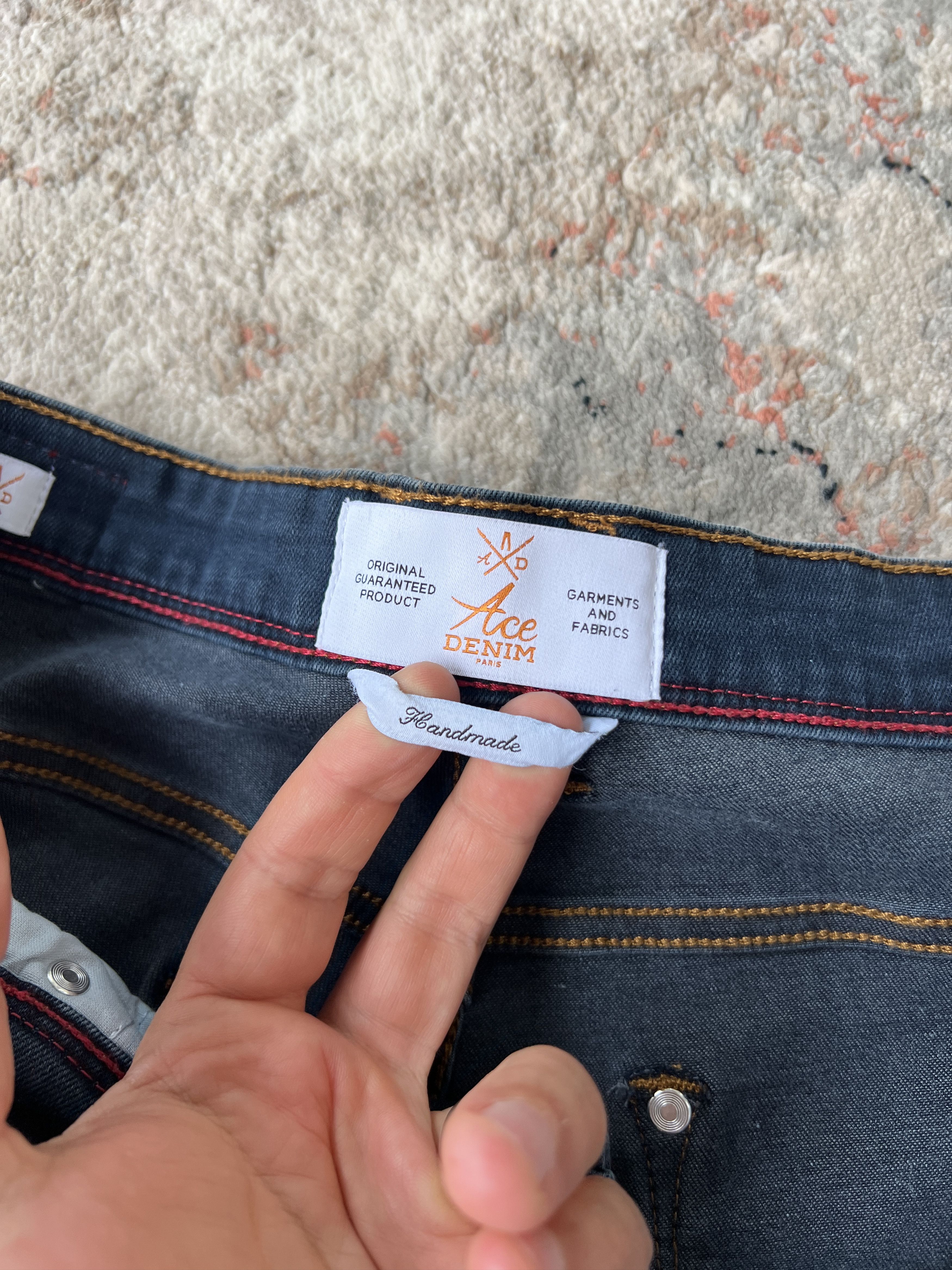 Handmade Ace Denim Paris Handmade Jeans Size US 34 / EU 50 - 5 Thumbnail