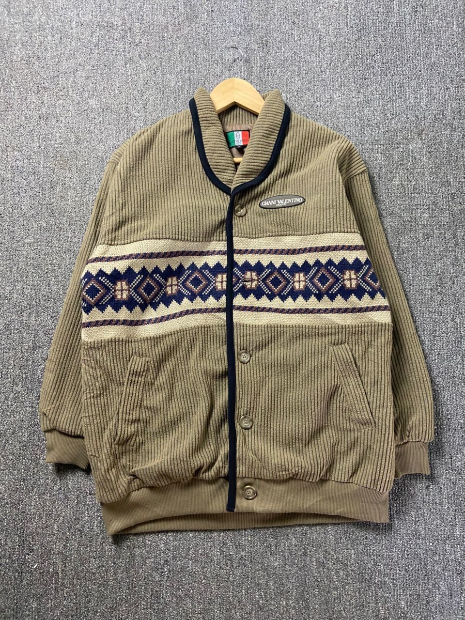 Gianni Valentino Gianni Valentino Corduroy Jacket with Pattern (204) Size US M / EU 48-50 / 2 - 1 Thumbnail