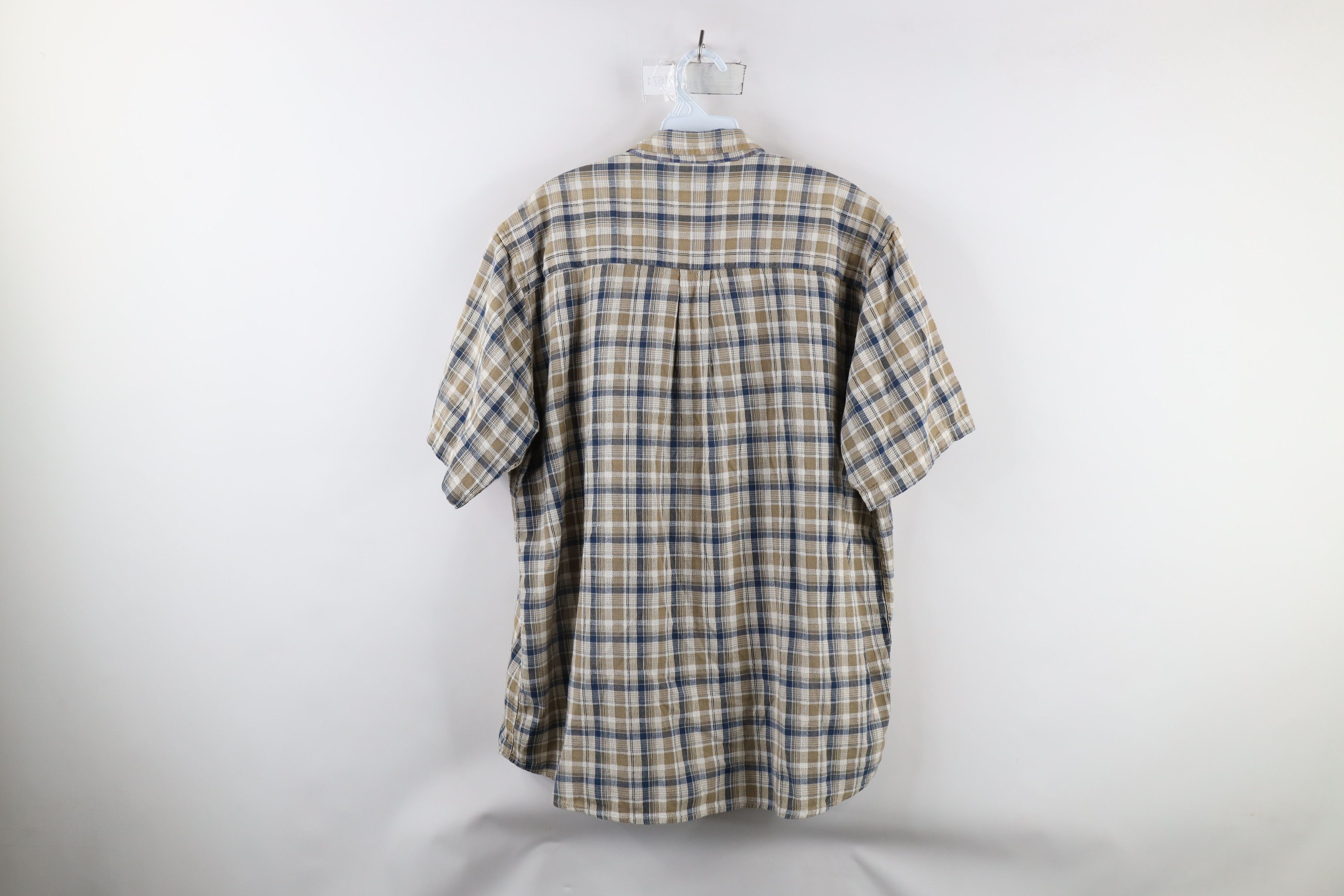 Vintage Vintage 90s Streetwear Weave Short Sleeve Button Down Shirt Size US XL / EU 56 / 4 - 6 Thumbnail