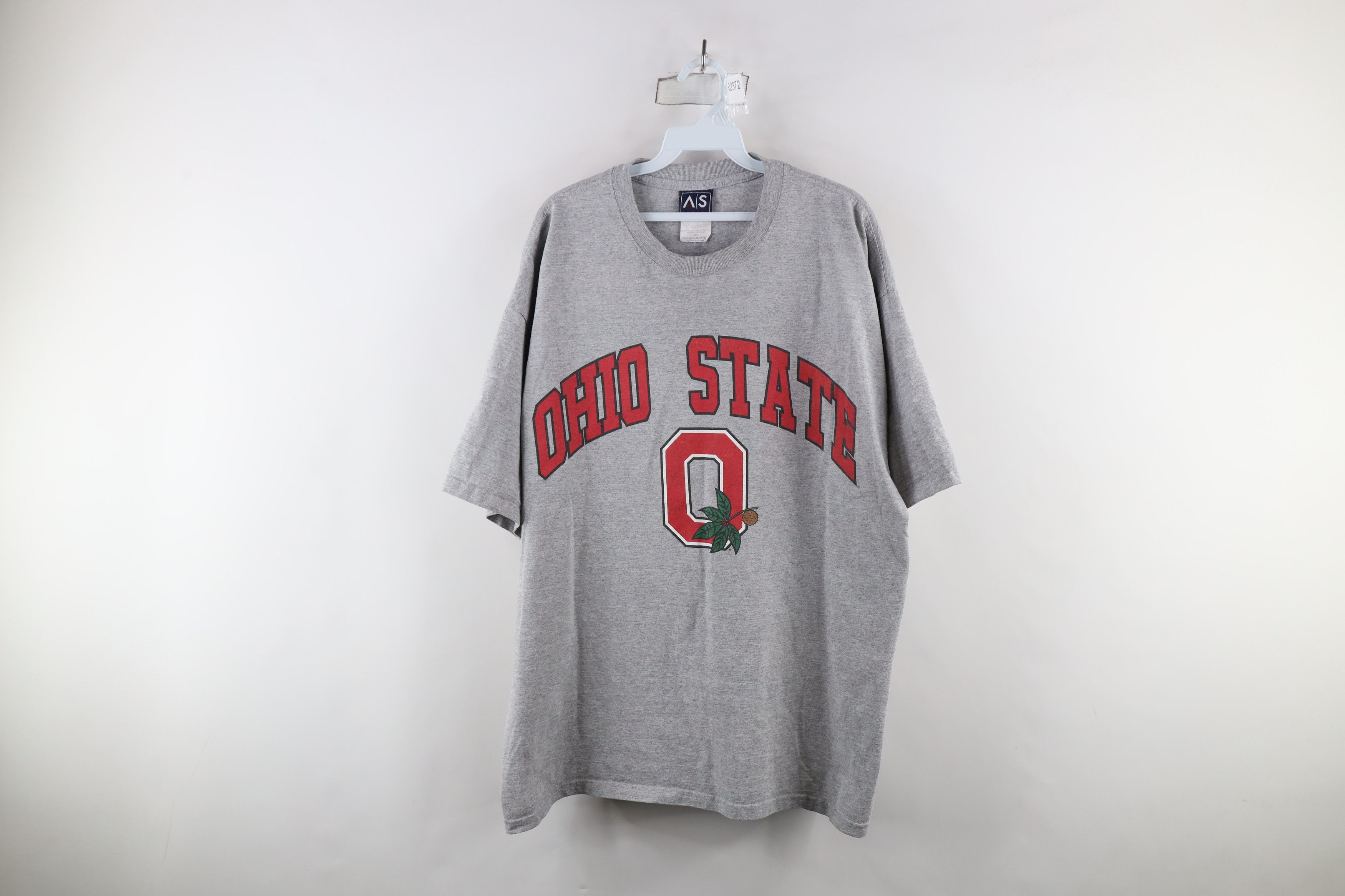 Vintage Vintage Spell Out Ohio State University T-Shirt Heather Gray Size US XXL / EU 58 / 5 - 1 Thumbnail