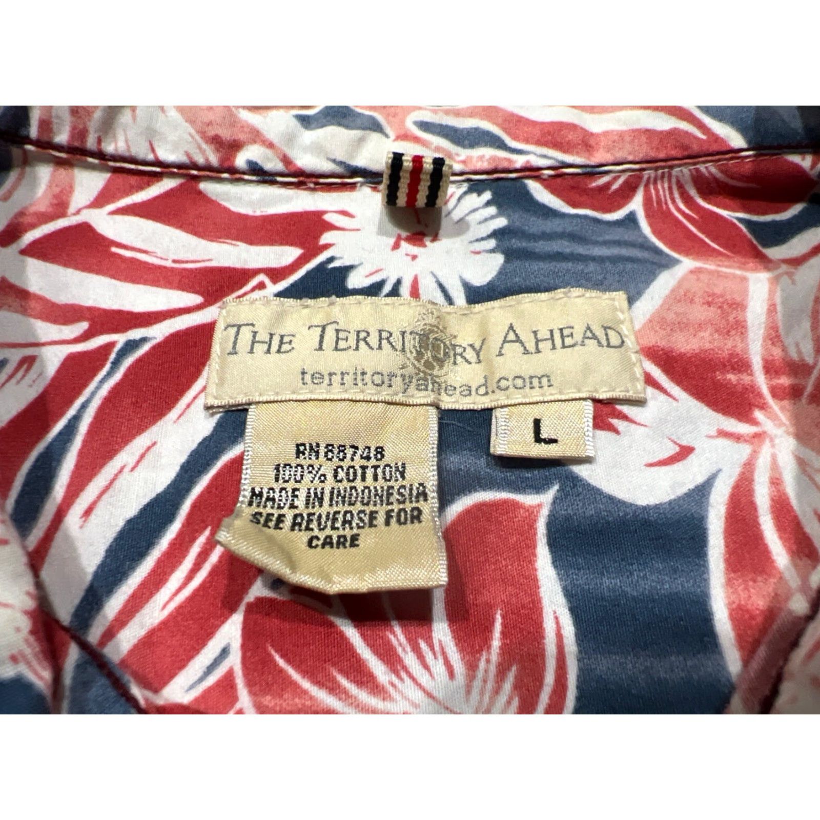 The Territory Ahead Territory Ahead Floral Button-Up Shirt Men’s Large Multicolor Outdoor Casual Size US L / EU 52-54 / 3 - 7 Thumbnail