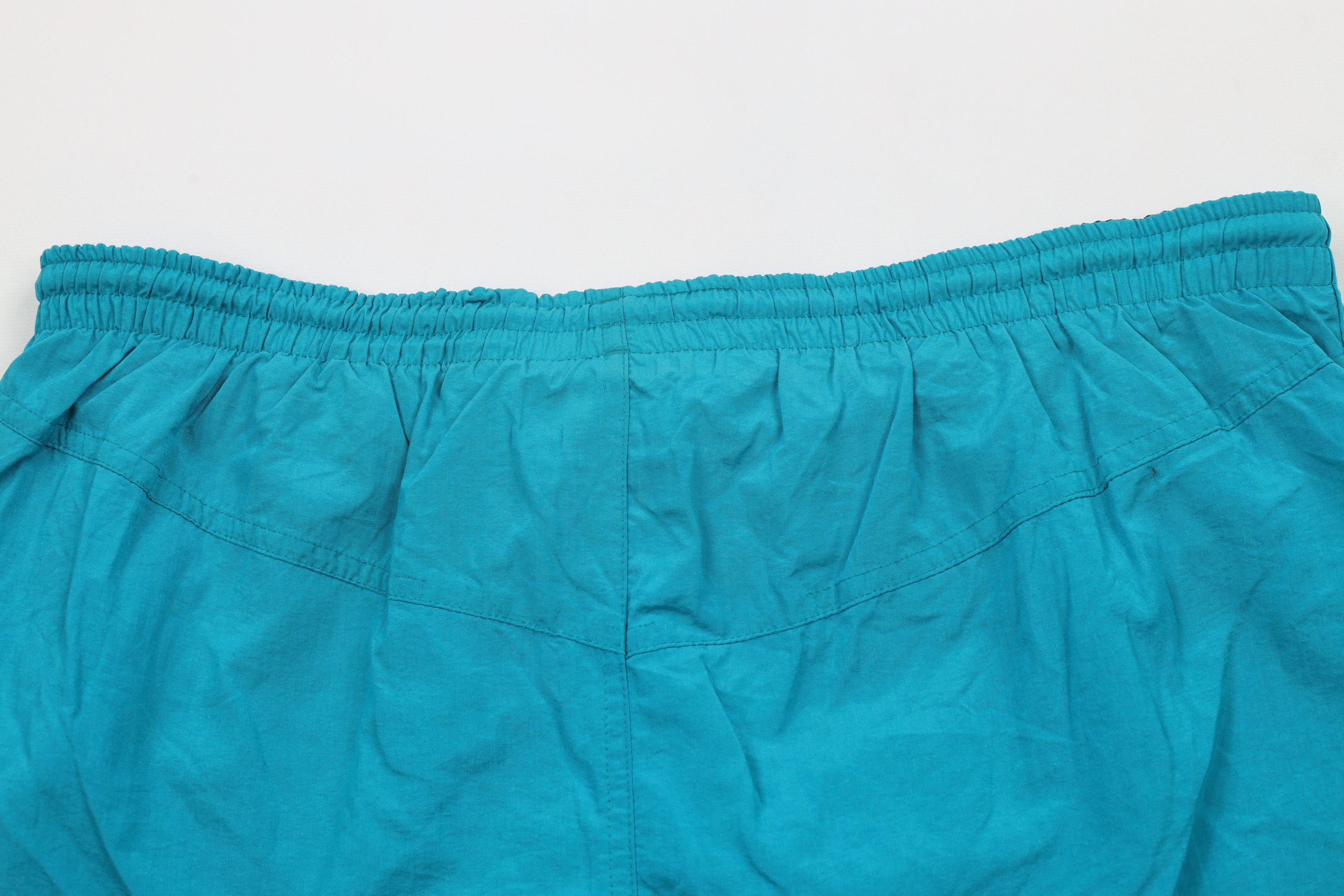 Speedo × Vintage Vintage 90s Speedo Lined Above Knee Shorts Trunks Blue Nylon Size US 36 / EU 52 - 9 Thumbnail