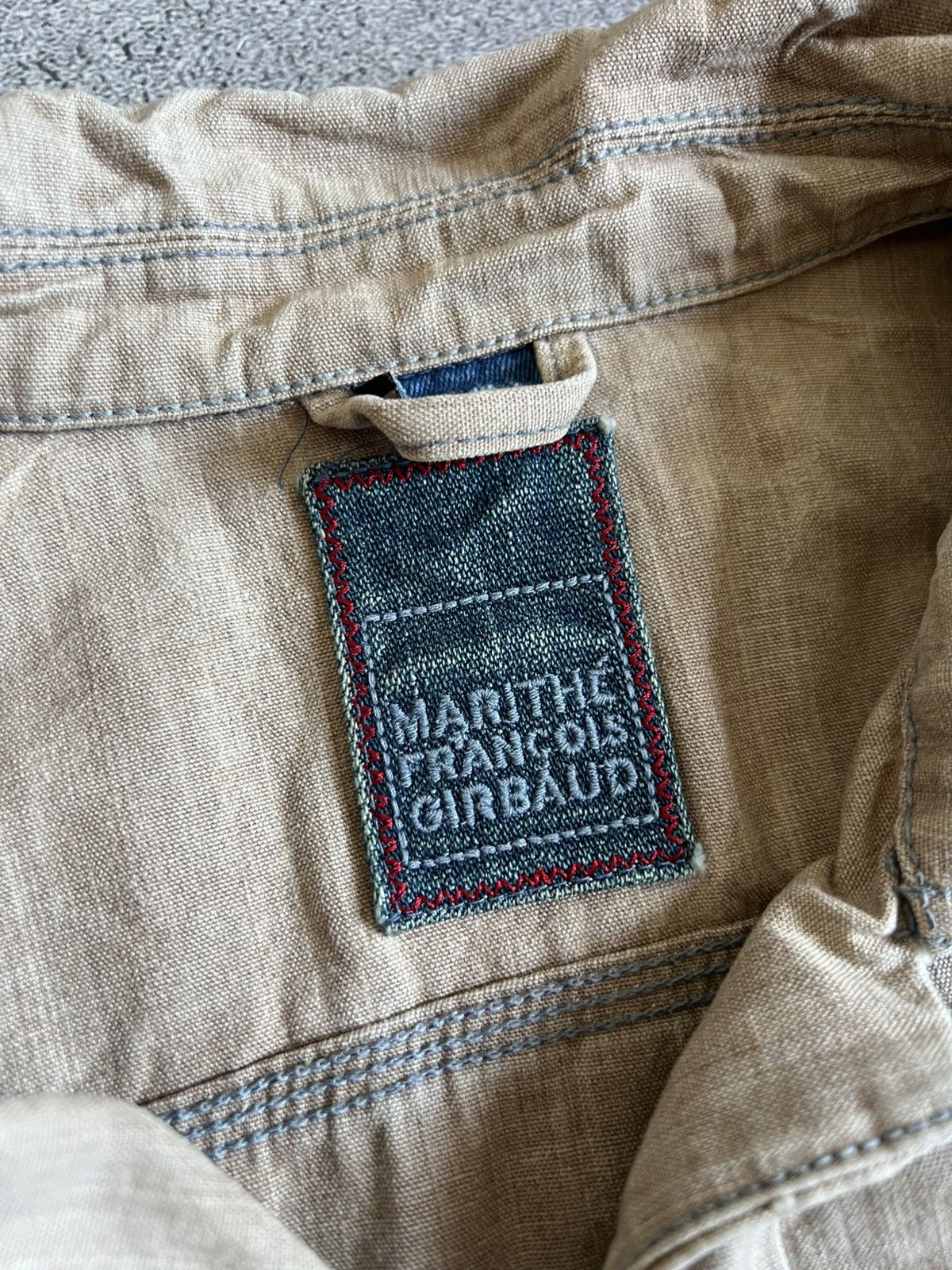 Marithe + Francois Girbaud × Vintage Marithe + Francois Girbaud Button Denim Jacket Blazer IT 46 Size L / US 10 / IT 46 - 9 Thumbnail