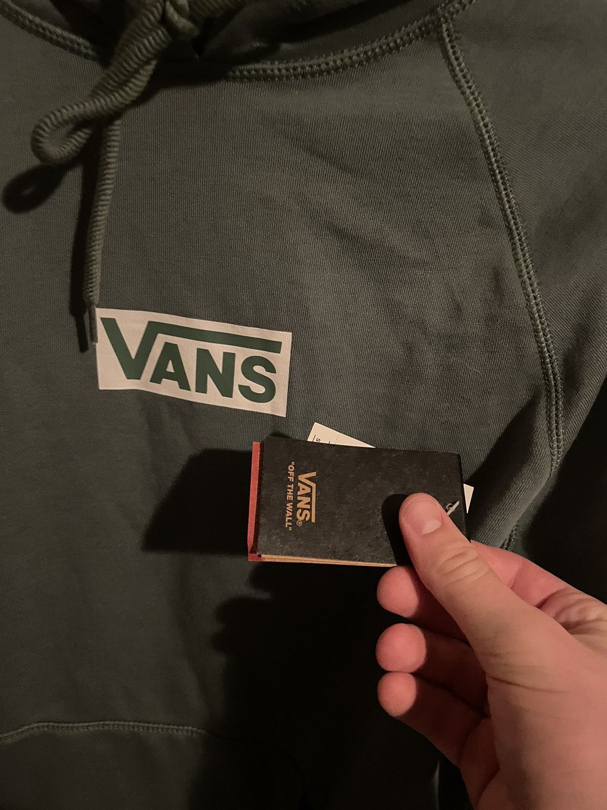 Vans Green Vans Hoodie Size US L / EU 52-54 / 3 - 4 Thumbnail