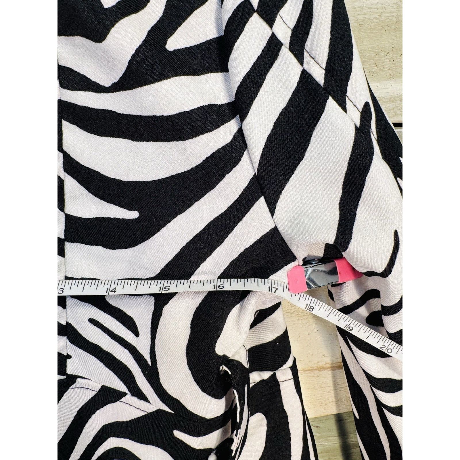 Other Heart Soul Black & White Zebra Stripes Button Up Coat Jacket Size M / US 6-8 / IT 42-44 - 12 Thumbnail