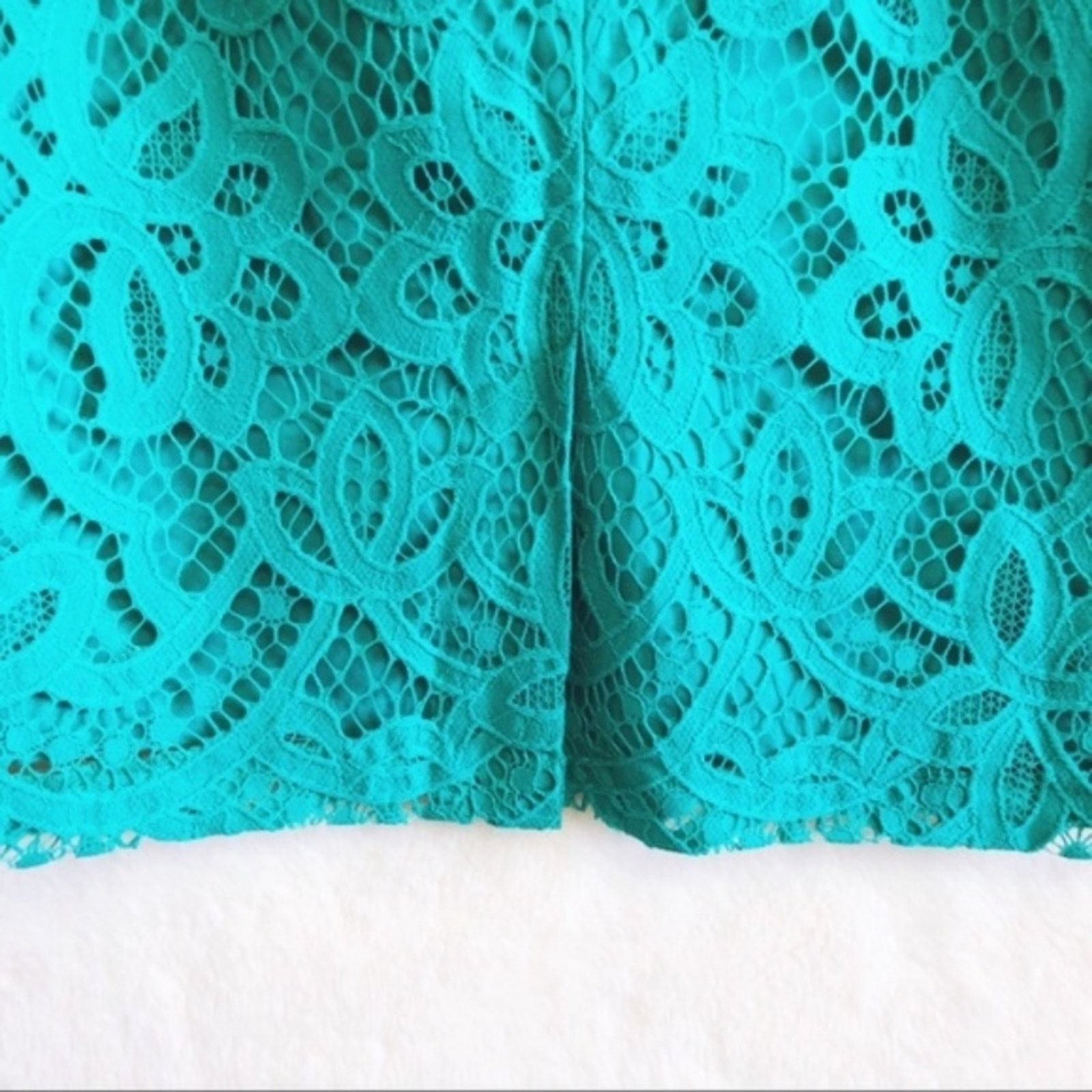 Loft LOFT Green Laced Pattern Pencil Skirt Size 27" / US 4 / IT 40 - 7 Thumbnail
