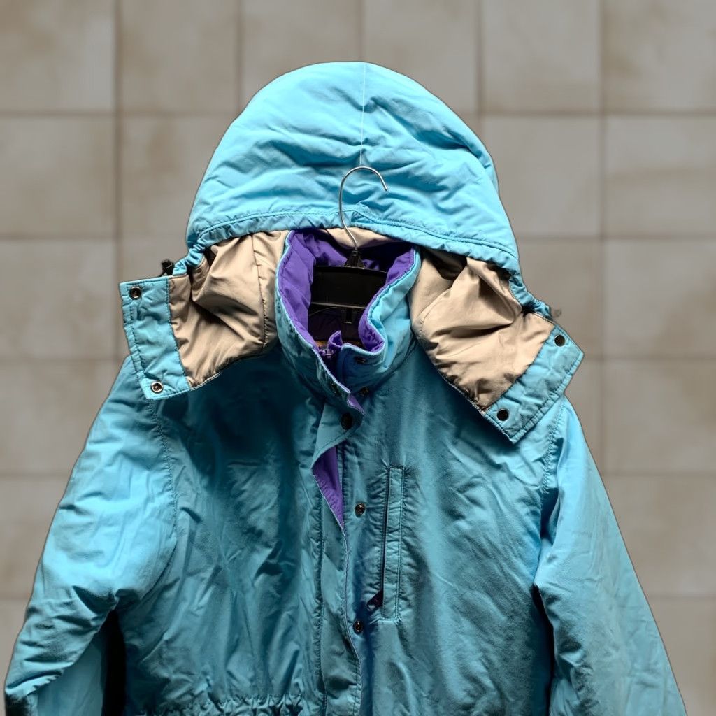 Vintage VINTAGE L.L. Bean Jacket Womens Medium Blue Gray Coat Zip Hooded Puffer Casual Parka 90s Mens/Womens Size M / US 6-8 / IT 42-44 - 1 Thumbnail