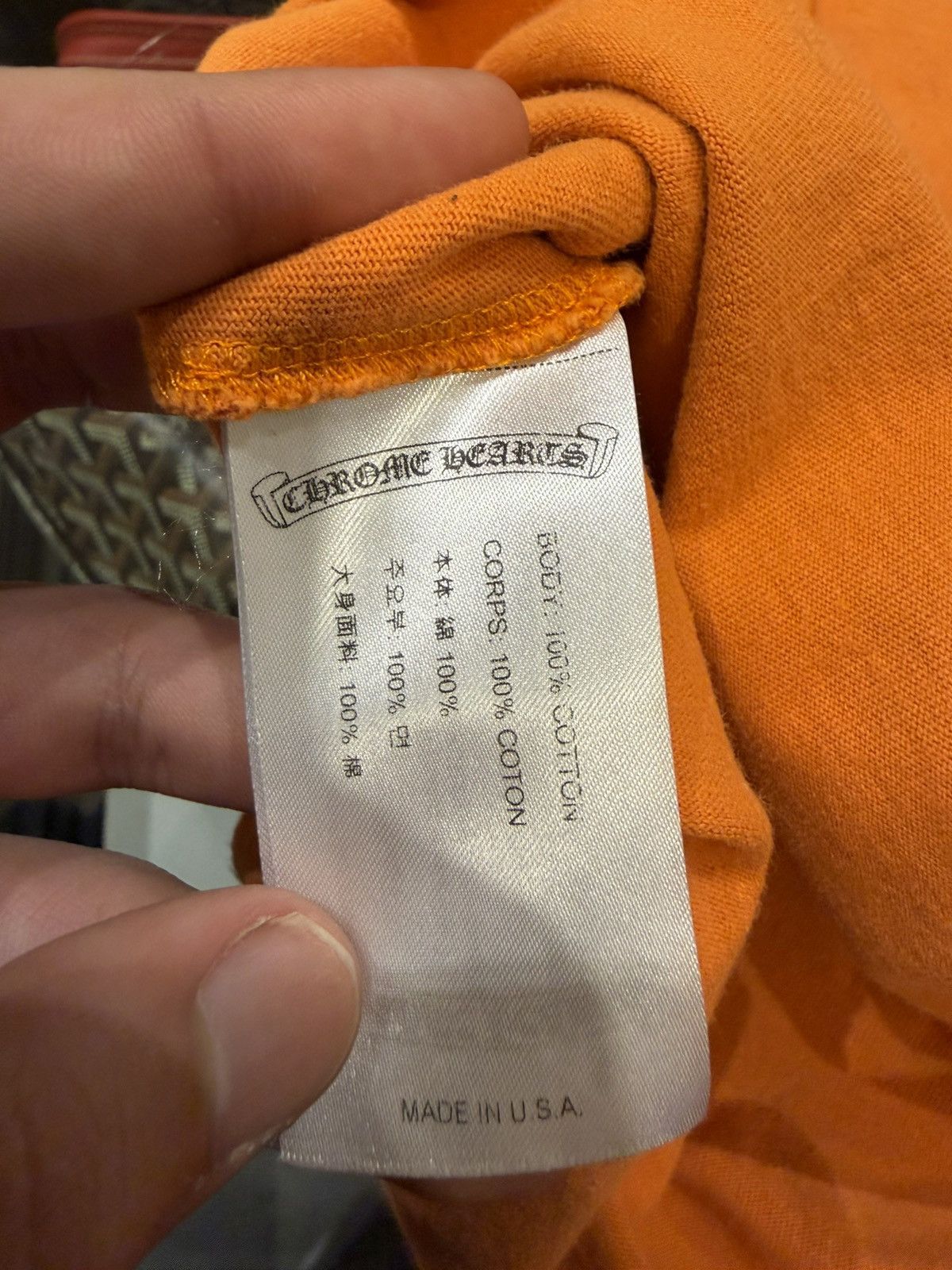 Chrome Hearts Chrome Hearts Vine Dagger LS Shirt - Orange Size US M / EU 48-50 / 2 - 3 Thumbnail