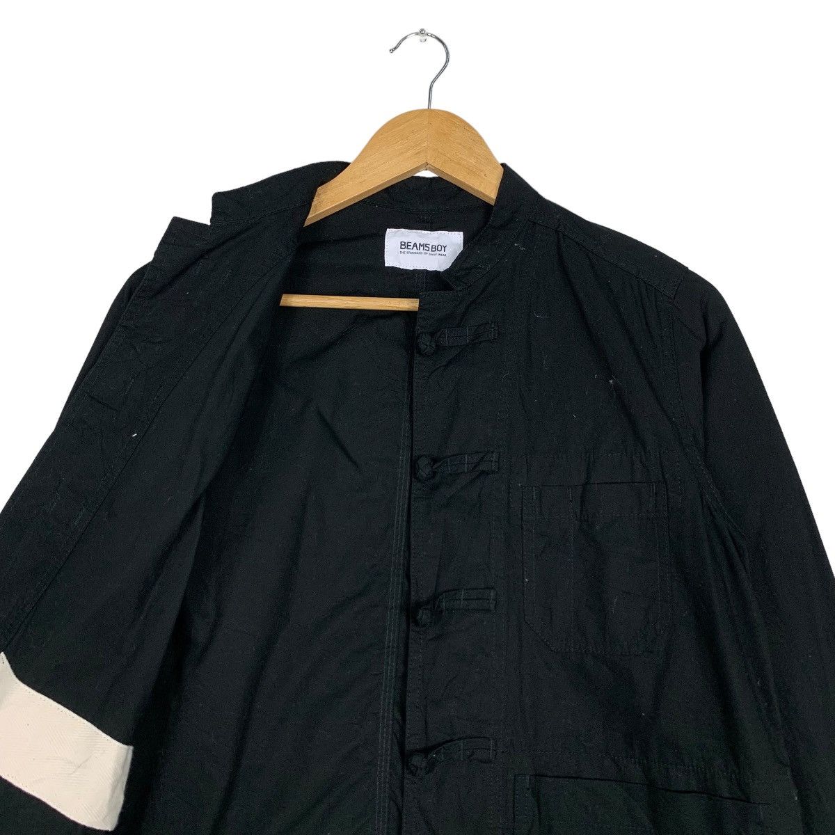 Beams Plus BEAM BOY Black Cotton Mandarin Jacket #0993-C44 Size US S / EU 44-46 / 1 - 10 Thumbnail