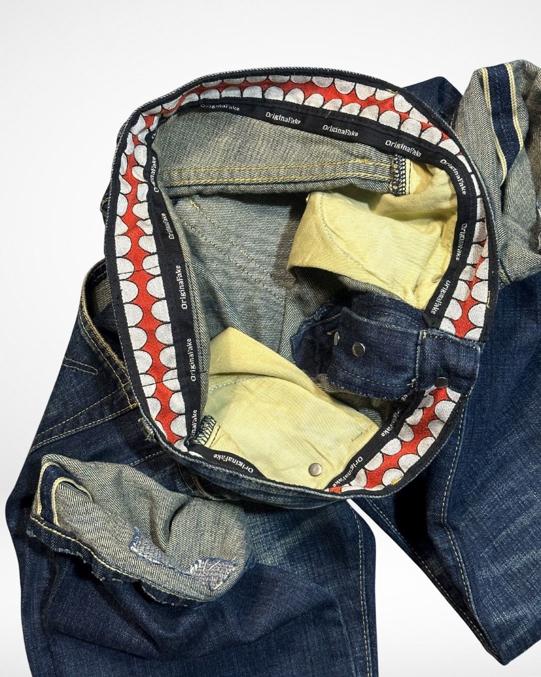 Kaws × Medicom Toy × Original Fake SS11 Straight Leg Reworked Chomper Denim Size US 34 / EU 50 - 5 Thumbnail