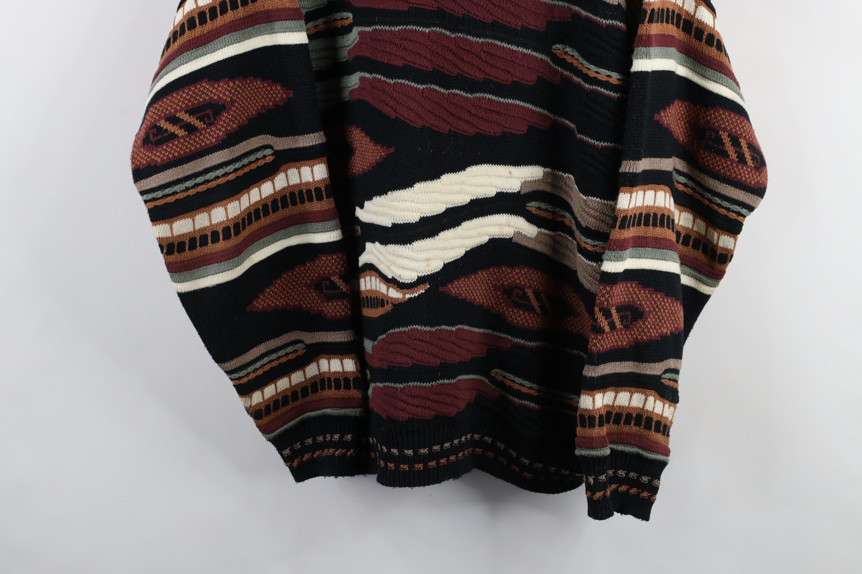 Vintage Vintage 90s Coogi Style Ed Bassmaster Knit Sweater USA Size US XL / EU 56 / 4 - 3 Thumbnail