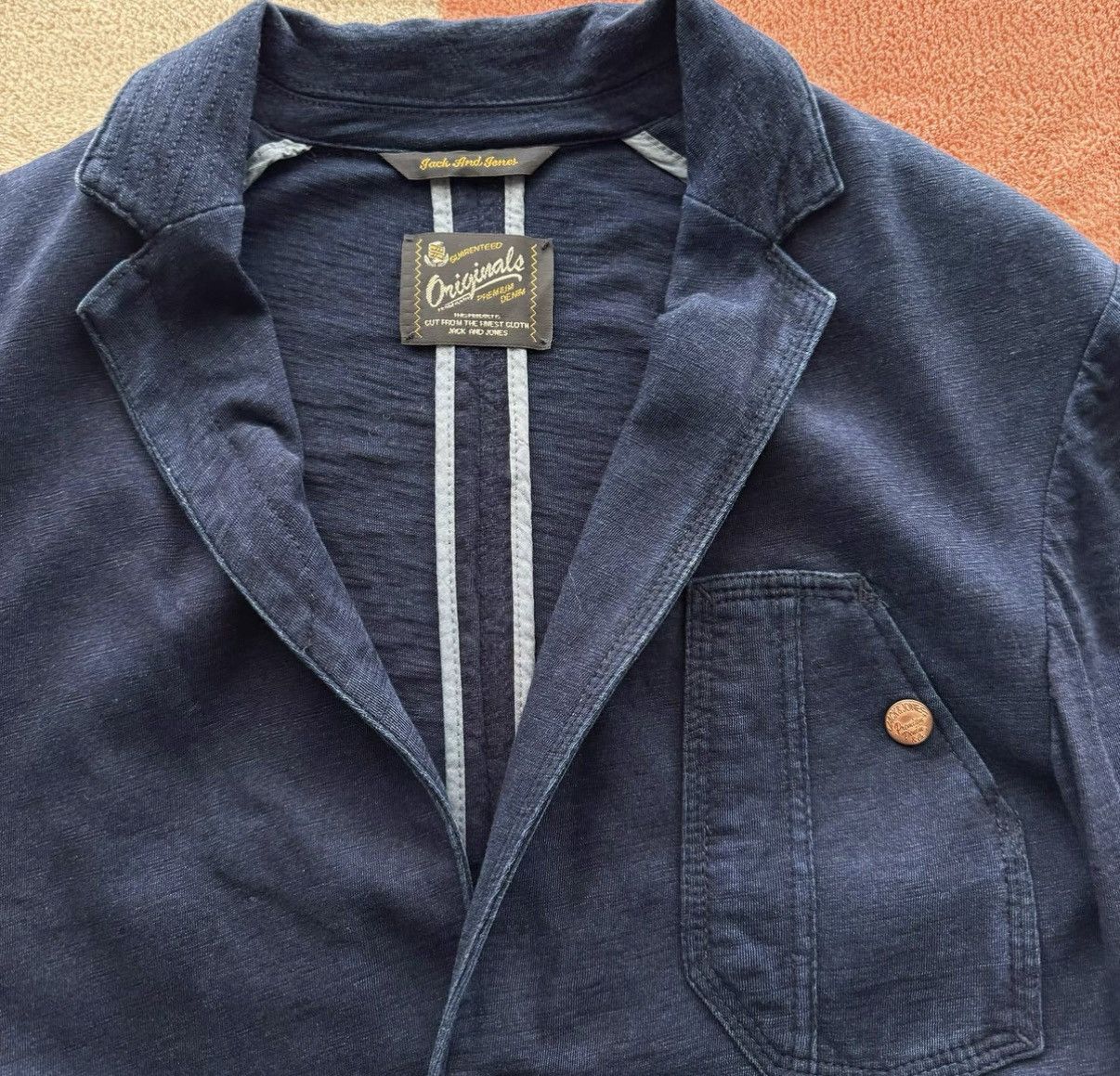 Jack & Jones Jack & Jones Indigo Blazer K22 Size US S / EU 44-46 / 1 - 2 Thumbnail