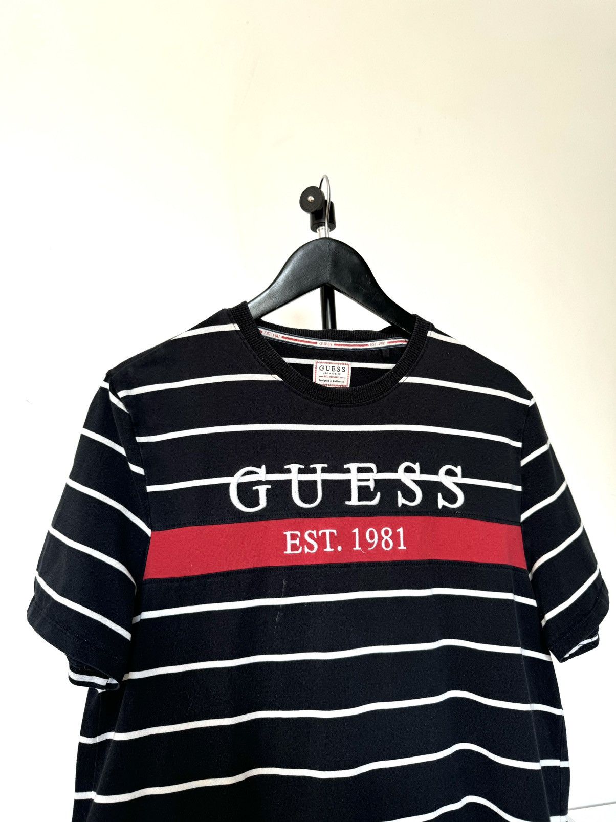 Guess GUESS Striped Blue T Shirt like Travis Scott Size US M / EU 48-50 / 2 - 2 Thumbnail
