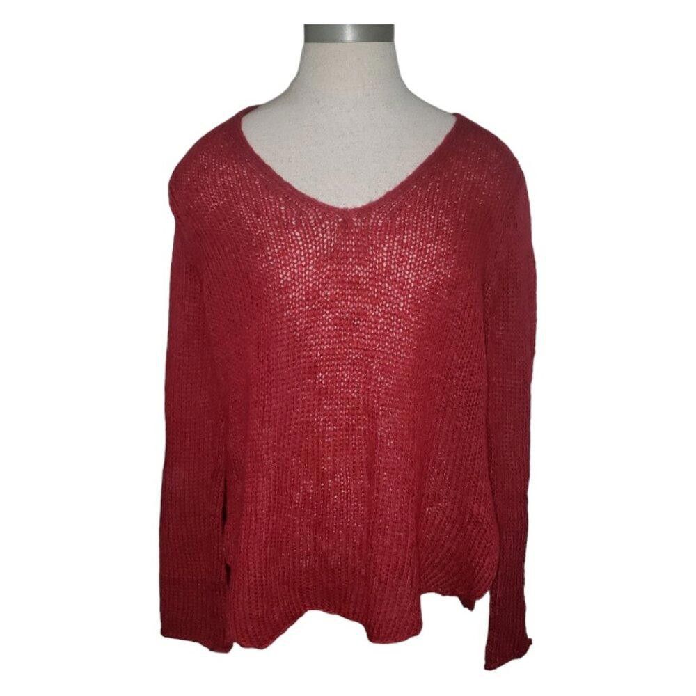 CT1732 Wooden Ships Red Light weight Crew Neck Sweater XS