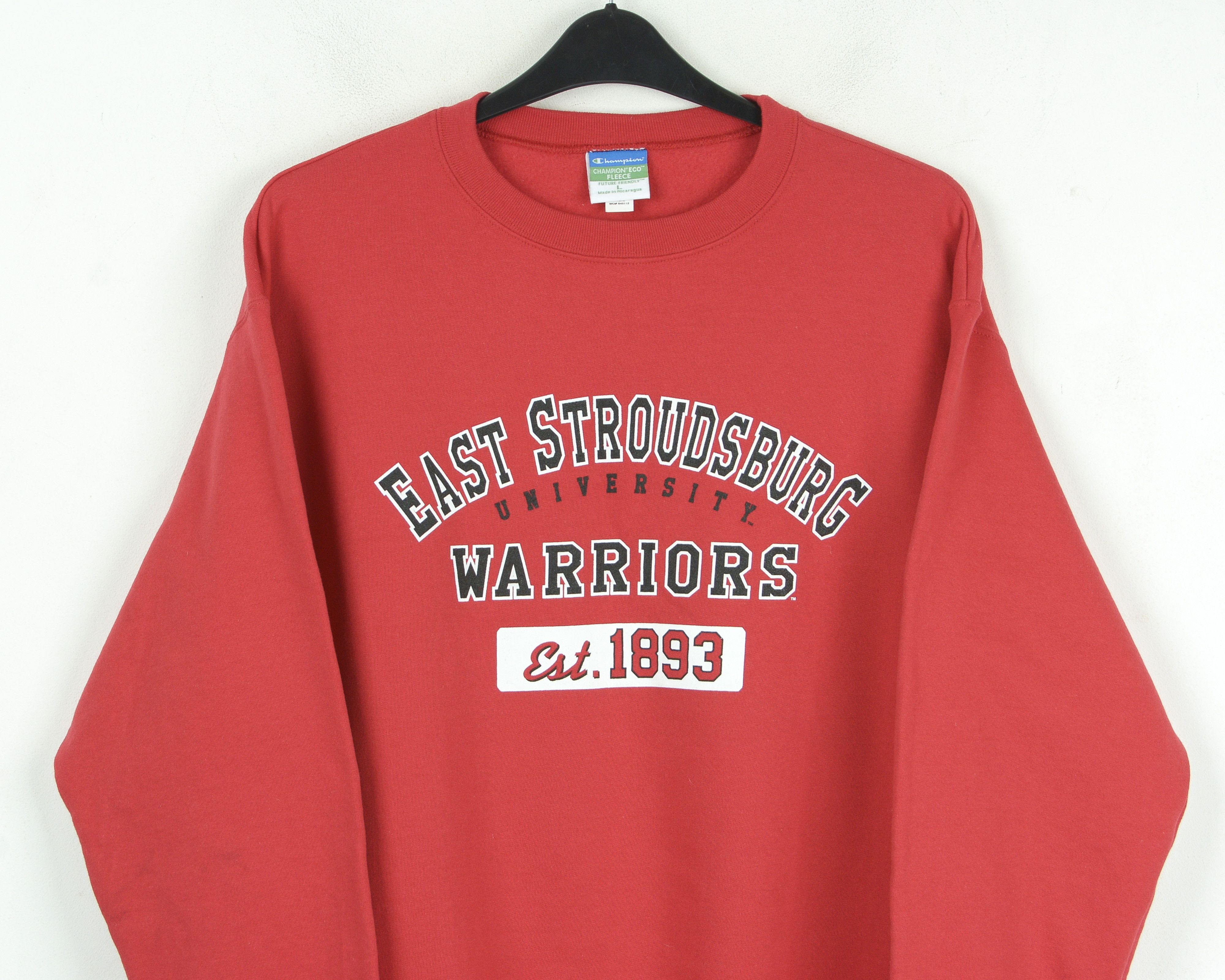 Champion East Stroudsburg Warriors University Sweatshirt Jumper ESU Size US L / EU 52-54 / 3 - 3 Thumbnail