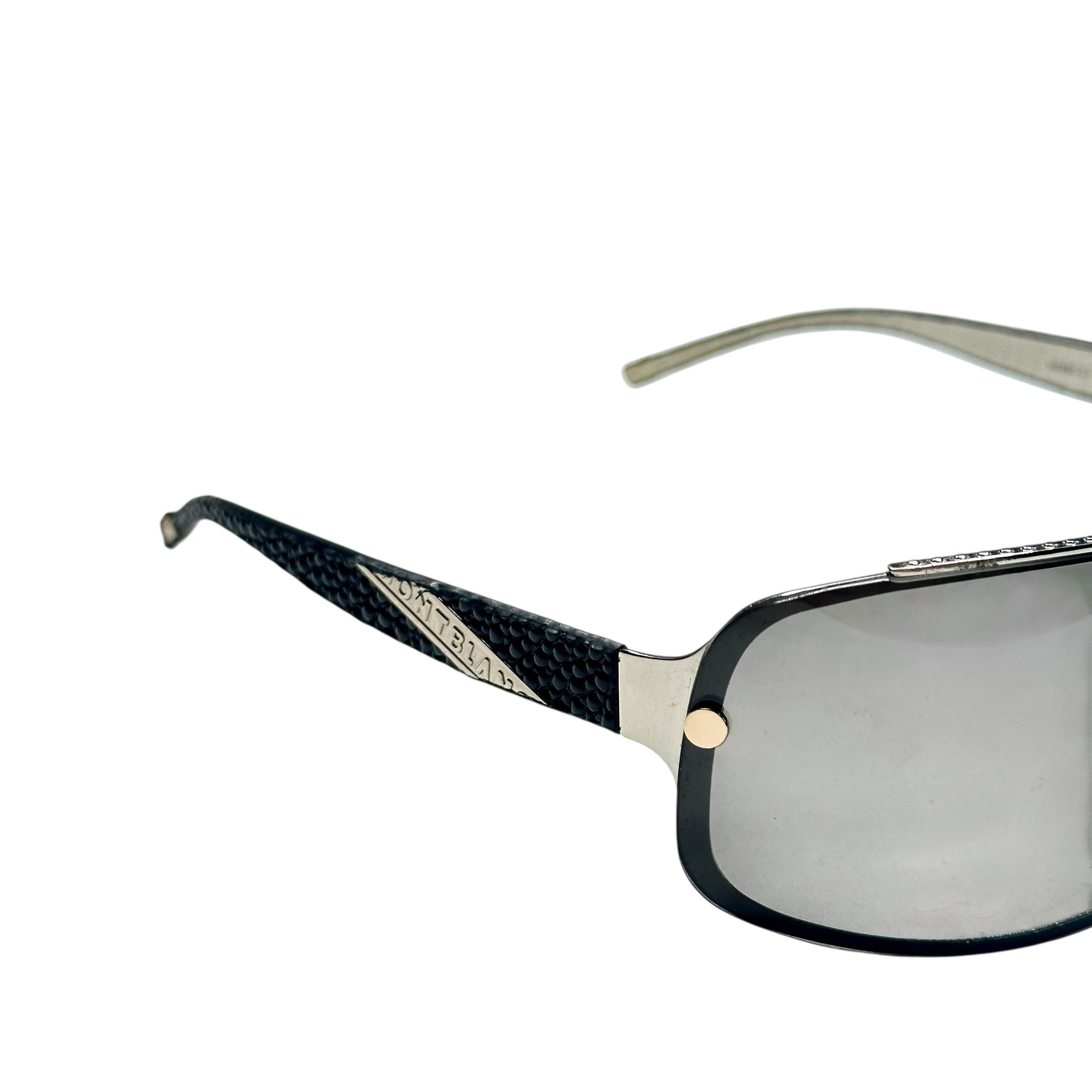 Montblanc Mont Blanc Leather Aviator Sunglasses Size ONE SIZE - 3 Thumbnail