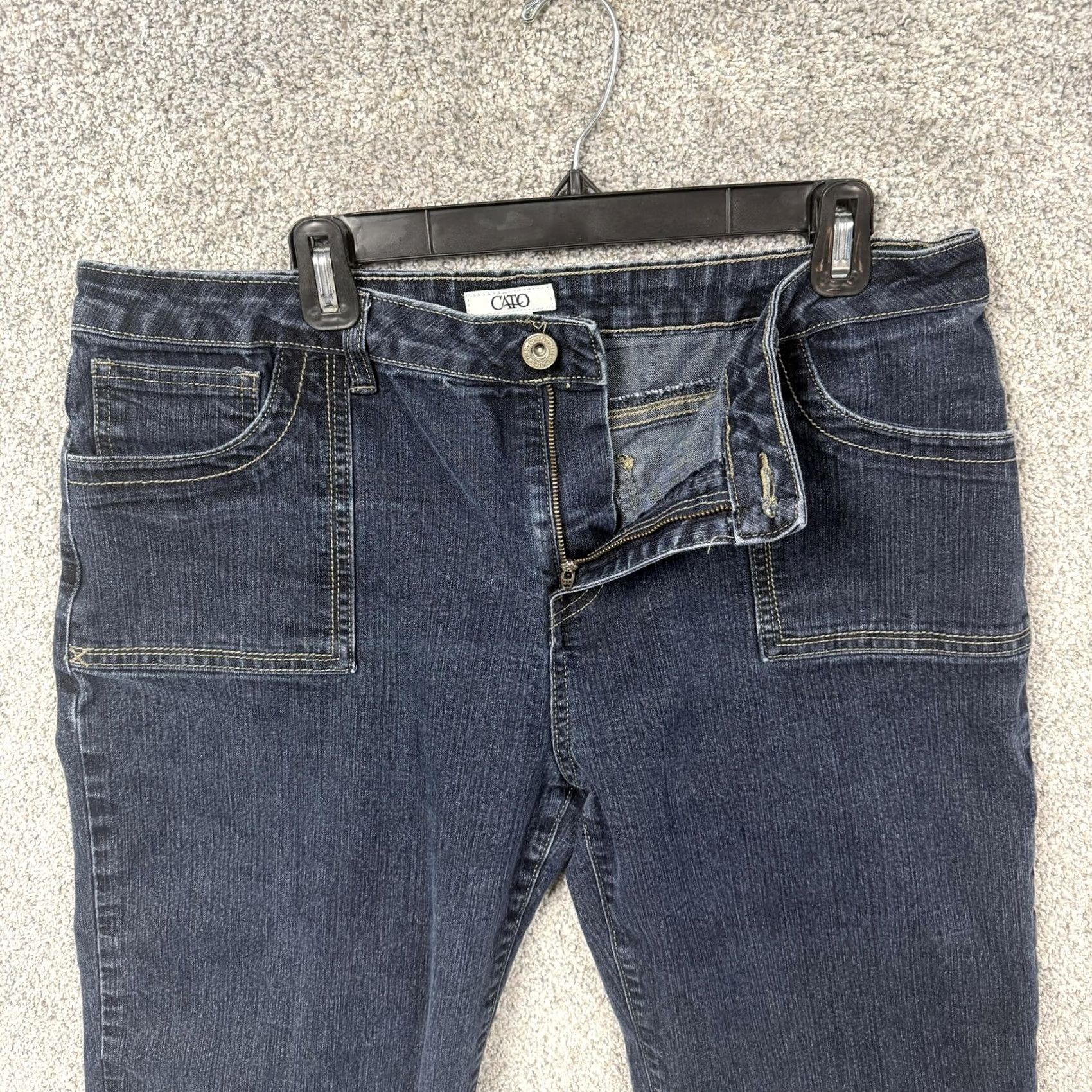 Vintage VINTAGE? No. Cato Bermuda Shorts Womens 16 36x15.5 Denim Shorts Blue 5-Pocket Stretch Casual Summer Womens Size 38" / US 16 / IT 52 - 7 Thumbnail