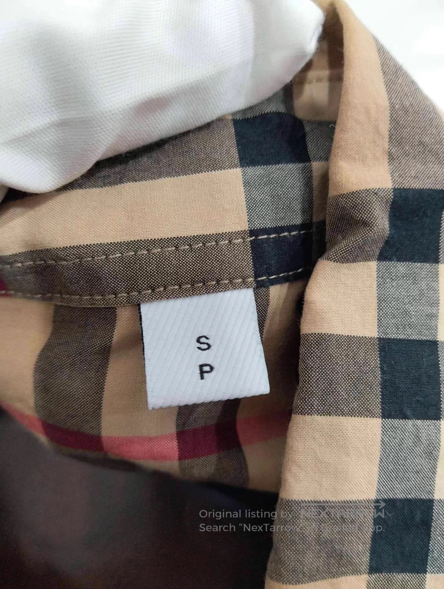 Burberry Beige Plaid Long Sleeve Button-Up Shirt S. Size US S / EU 44-46 / 1 - 4 Thumbnail
