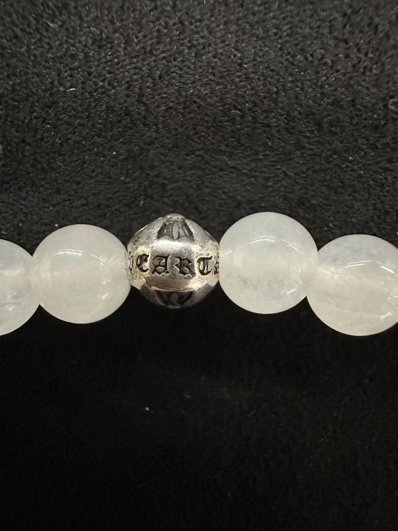 Chrome Hearts Chrome Hearts 6mm White Bead Bracelet Size ONE SIZE - 7 Thumbnail