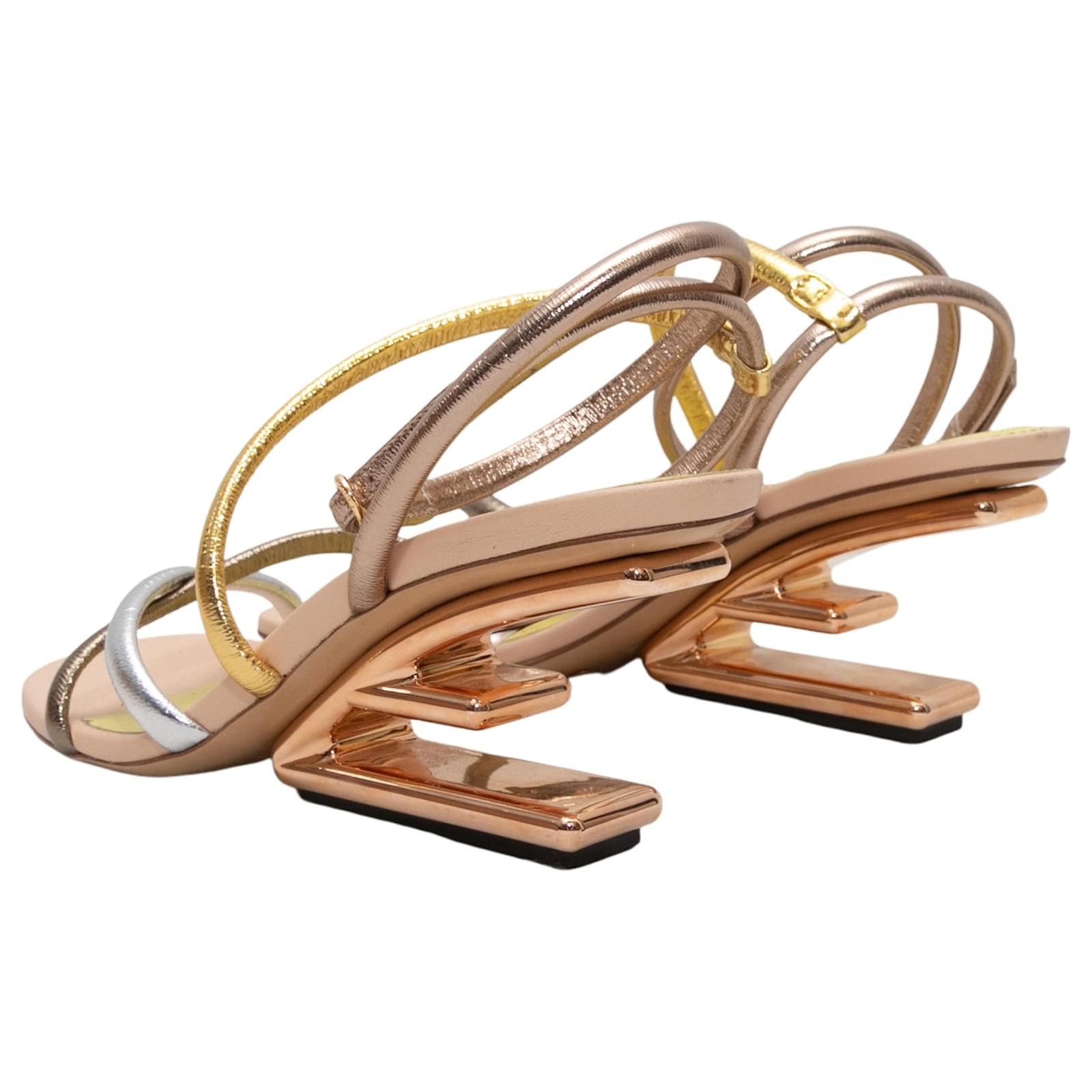 Fendi o1loc1c0824 Sandal in Golden Size US 9 / IT 39 - 4 Thumbnail
