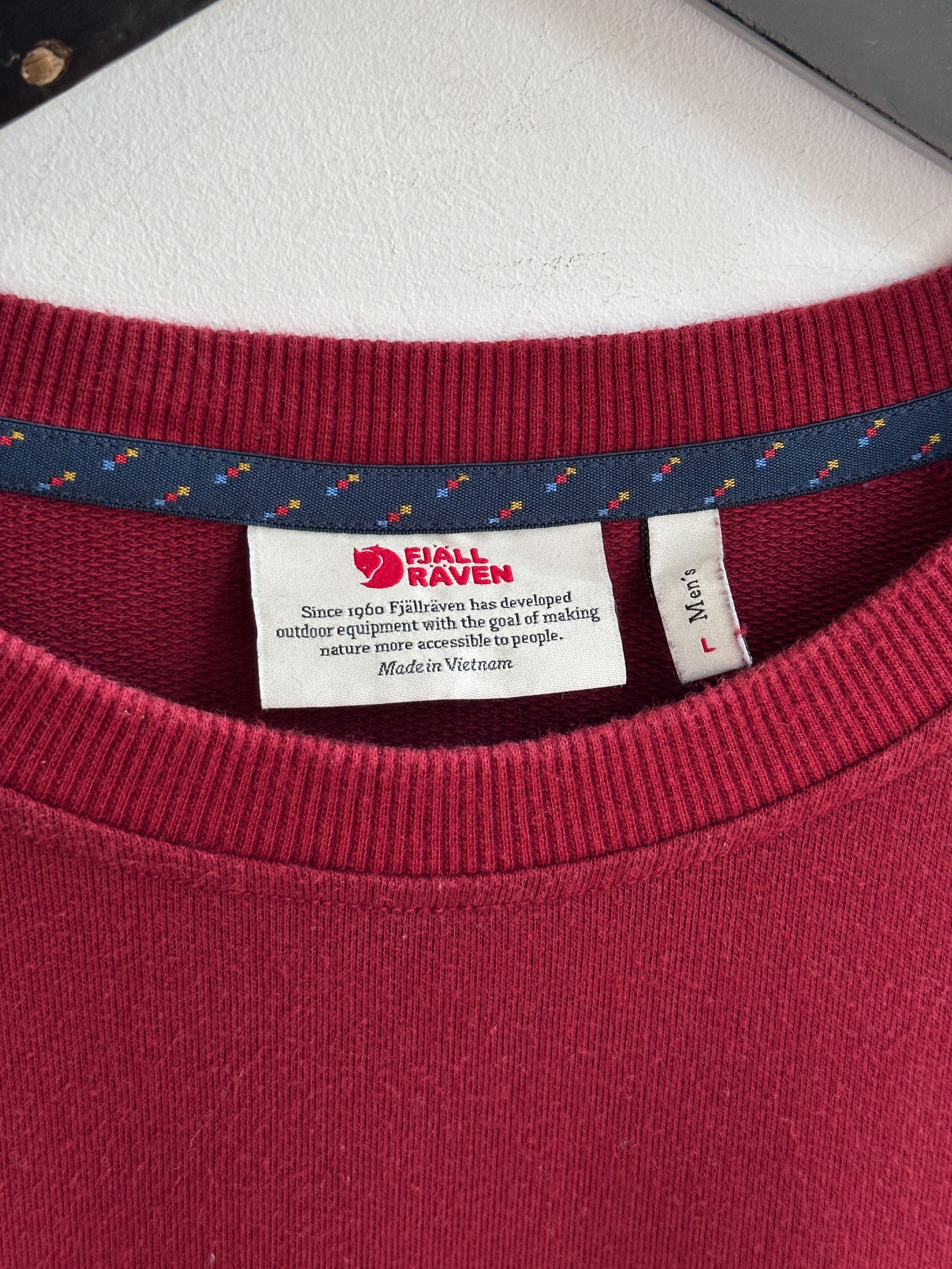 Fjallraven Fjallraven Vardag Red Sweatshirt Size US L / EU 52-54 / 3 - 6 Thumbnail