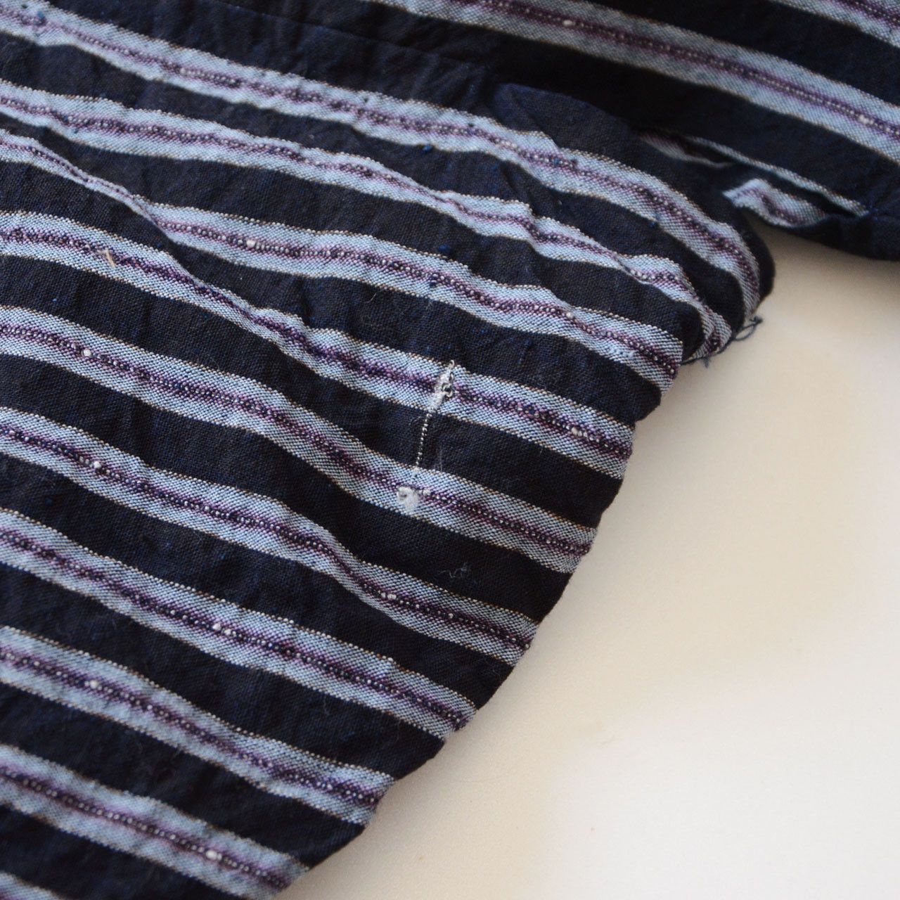 Other Vintage Japanese Noragi Jacket Indigo Striped Cotton Size M / US 6-8 / IT 42-44 - 5 Thumbnail