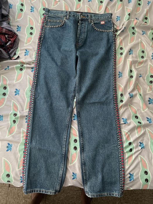 Supreme Supreme B.B. Simon Studded Regular Fit Jeans | Grailed