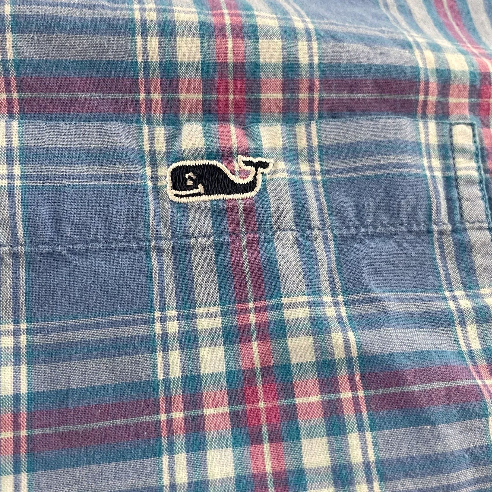 Vineyard Vines Vineyard Vines Slim Tucker Plaid Long Sleeve Button-Up Shirt XL Blue Mens Size US XL / EU 56 / 4 - 2 Thumbnail