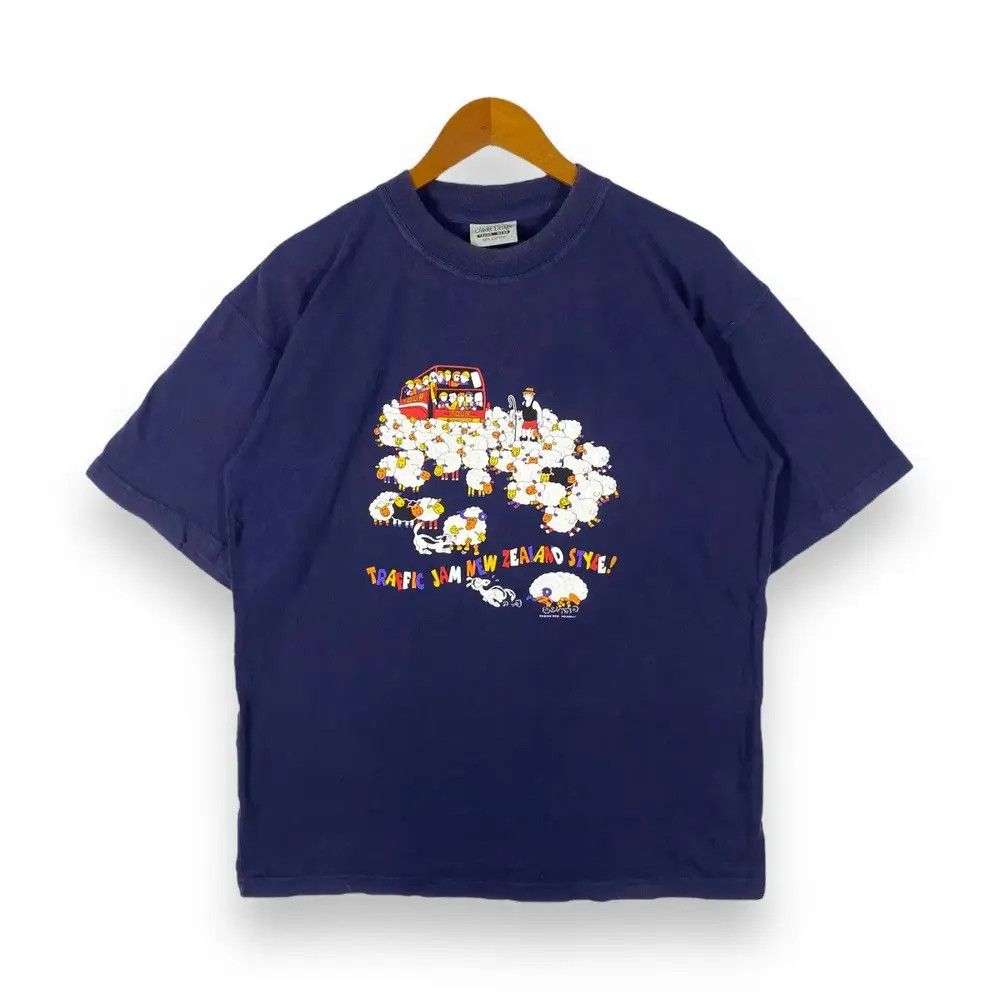 Vintage Vintage 90's Sheeps TRAFFIC JAM New Zealand Style Graphic Size US L / EU 52-54 / 3 - 1 Thumbnail