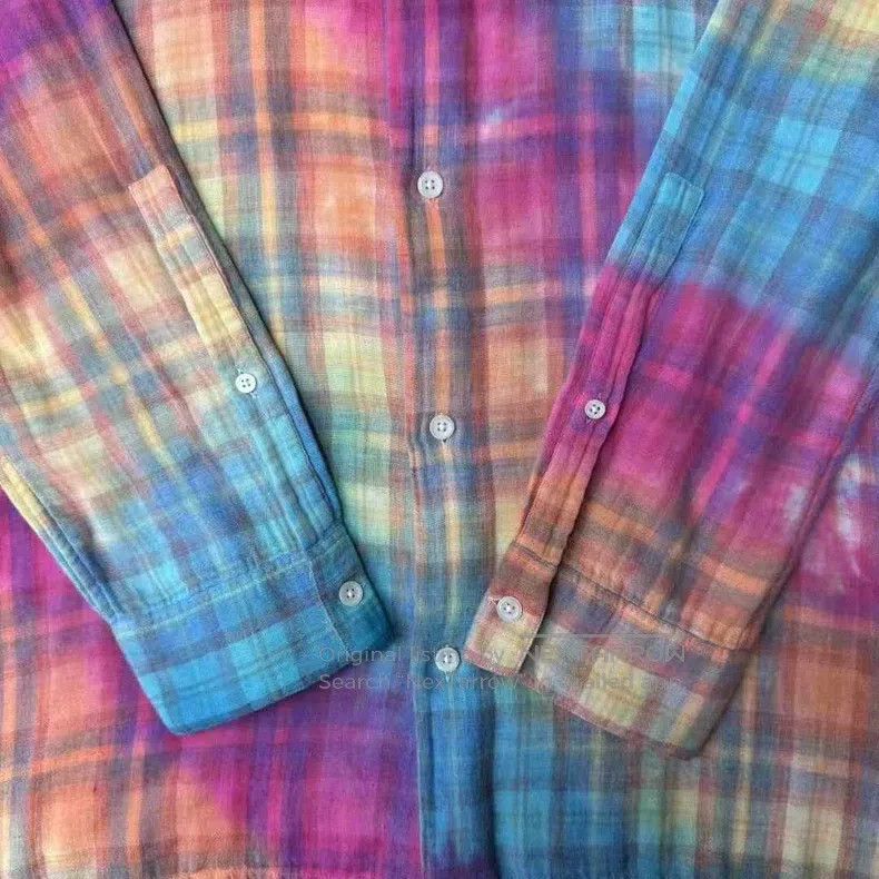 Loewe Loewe Ombre Checkered Shirt Jacket Size XS / US 0-2 / IT 36-38 - 2 Thumbnail