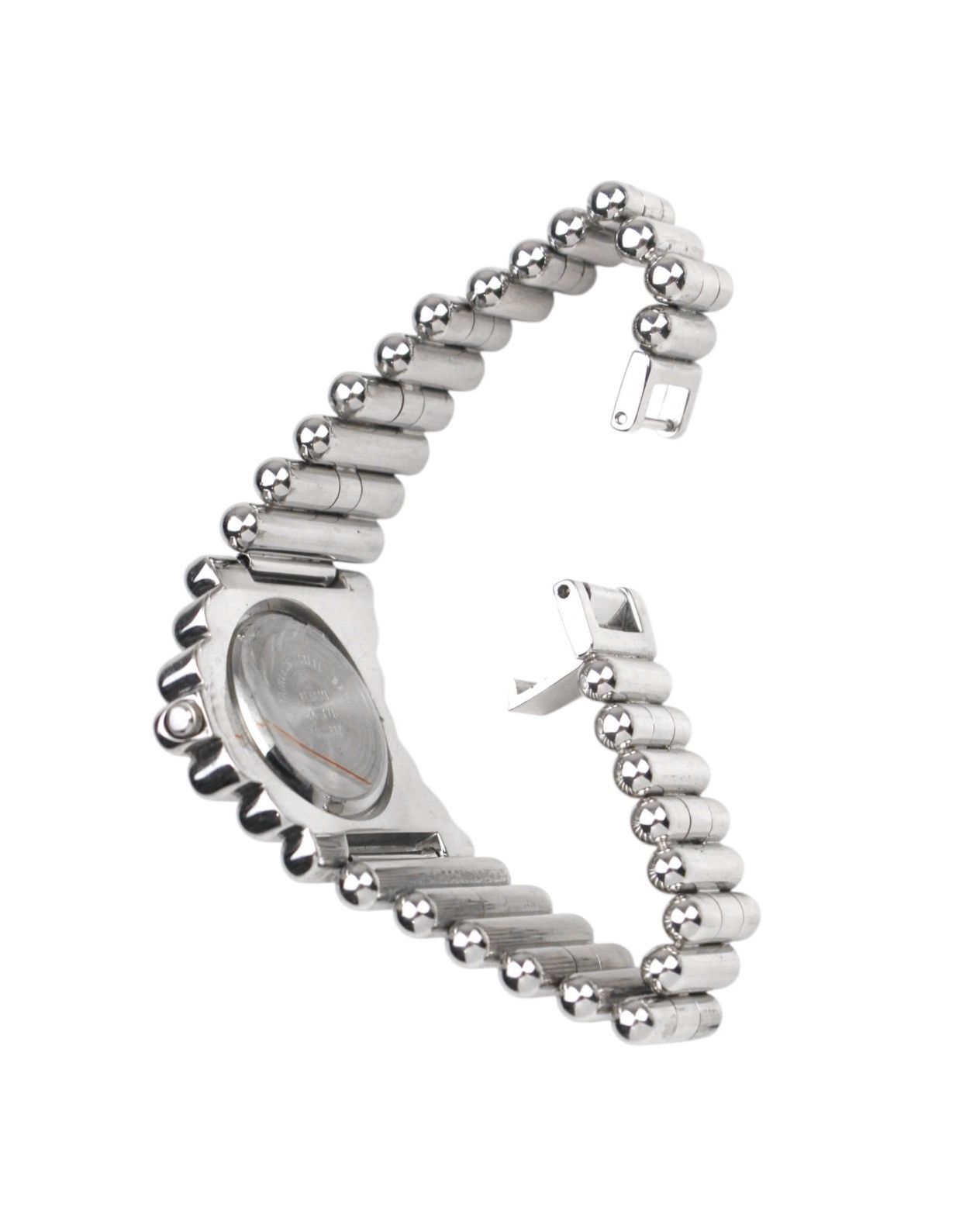 Vintage 1990S BELAMI SILVER TUBULAR BRACELET OVAL QUARTZ WATCH Size ONE SIZE - 7 Thumbnail