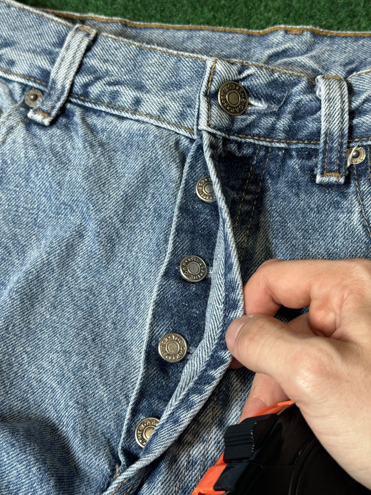 Gap × Vintage 90s Gap Denim Loose Fit Baggy Hip Hop Skater Jeans Size US 34 / EU 50 - 6 Thumbnail