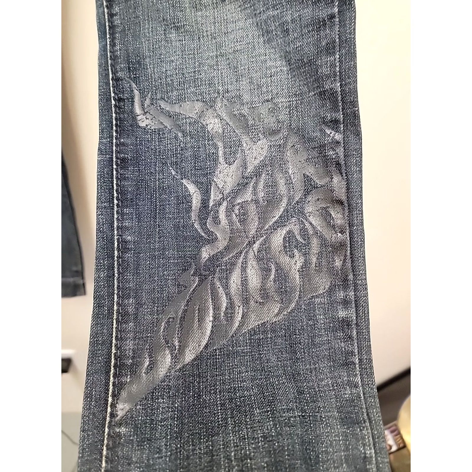 Miss Sixty VINTAGE Miss Sixty Jeans Women 28 Blue 31x34 NWT Y2K Graphics Straight/Skinnny Leg Size 28" / US 6 / IT 42 - 3 Thumbnail