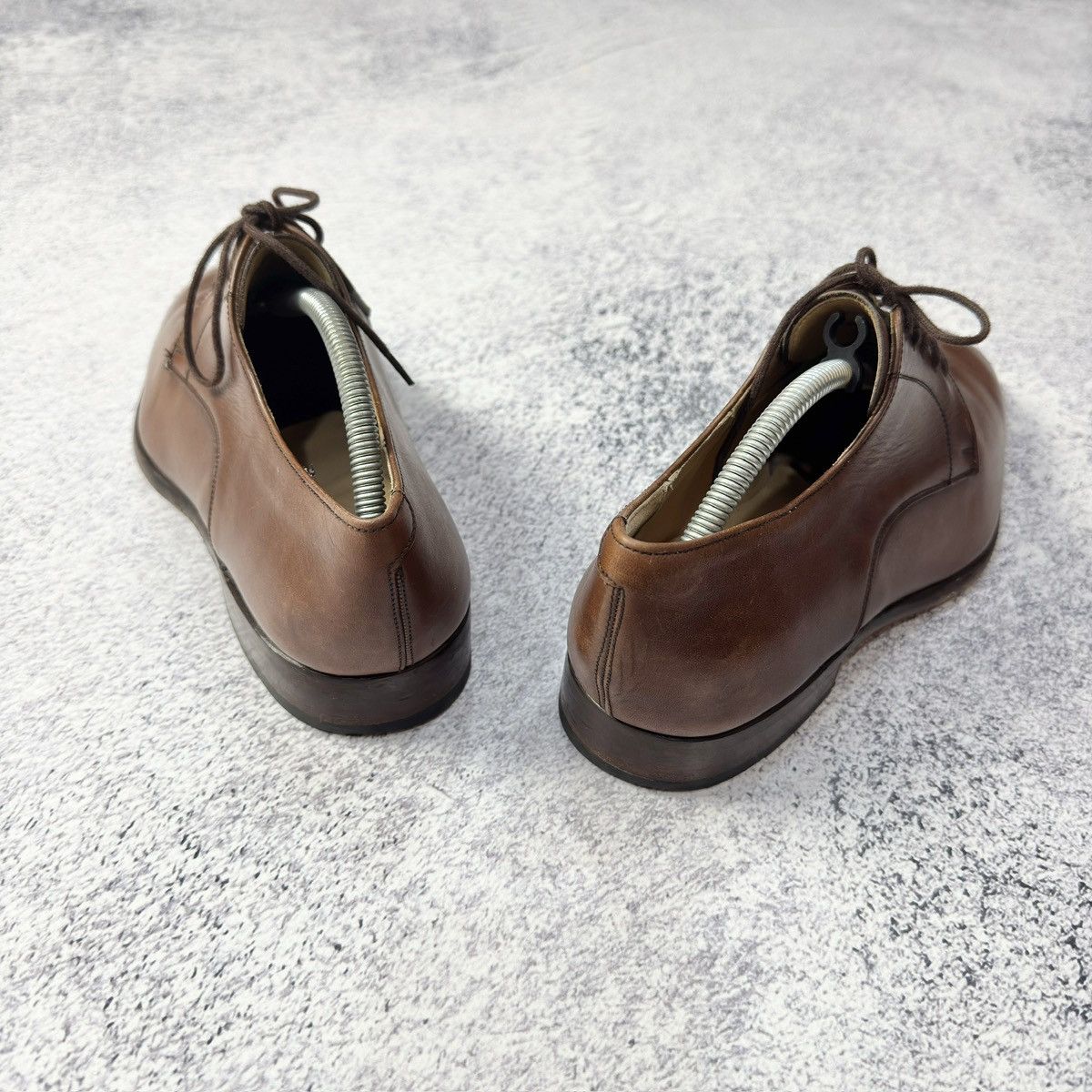 Designer Shoepassion Handmade Welted Brown Derbies US8.5 UK7.5 EU41 Size US 8.5 / EU 41-42 - 11 Thumbnail