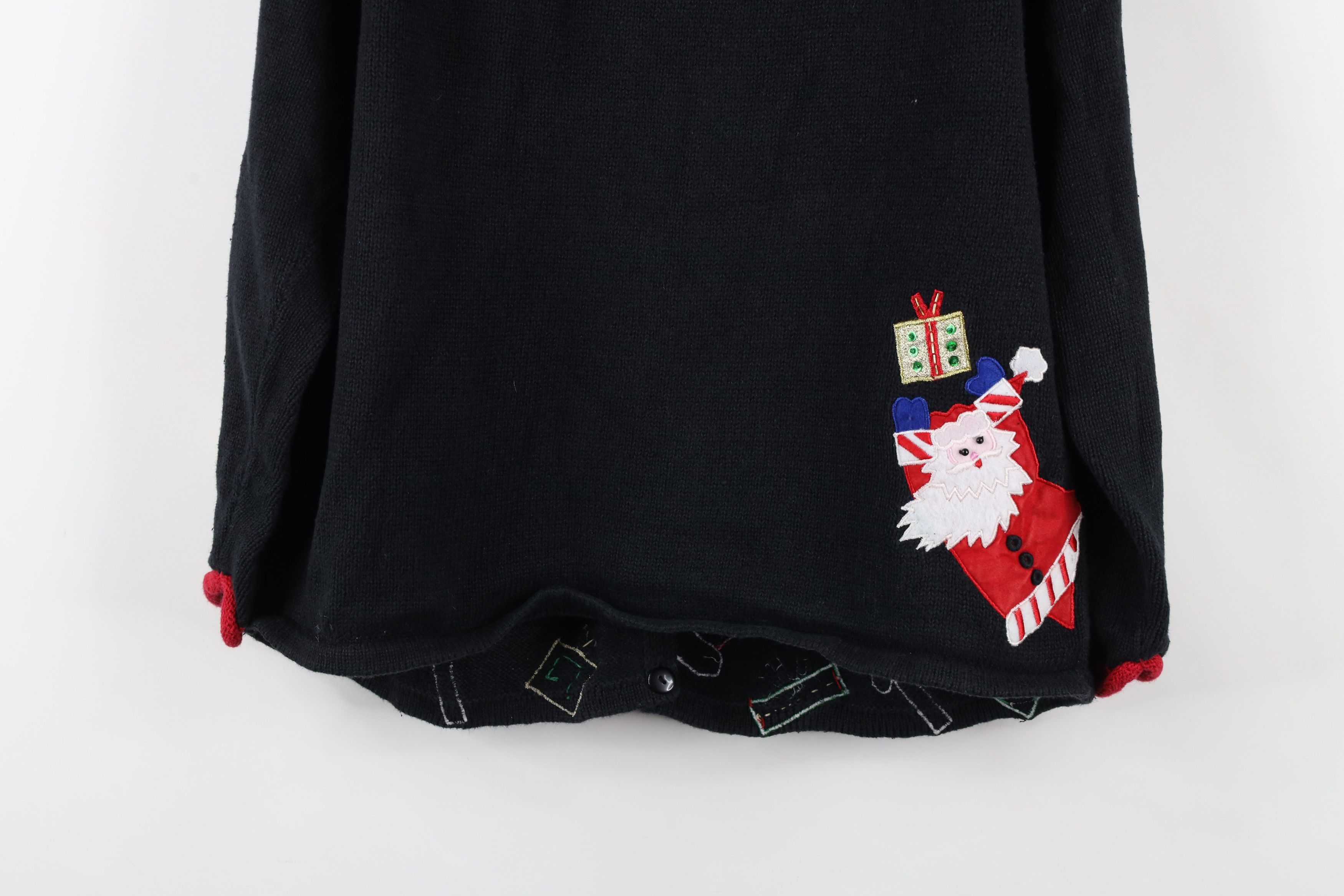 Vintage Vintage Y2K 2004 Christmas Santa Claus Cardigan Sweater Size M / US 6-8 / IT 42-44 - 13 Thumbnail