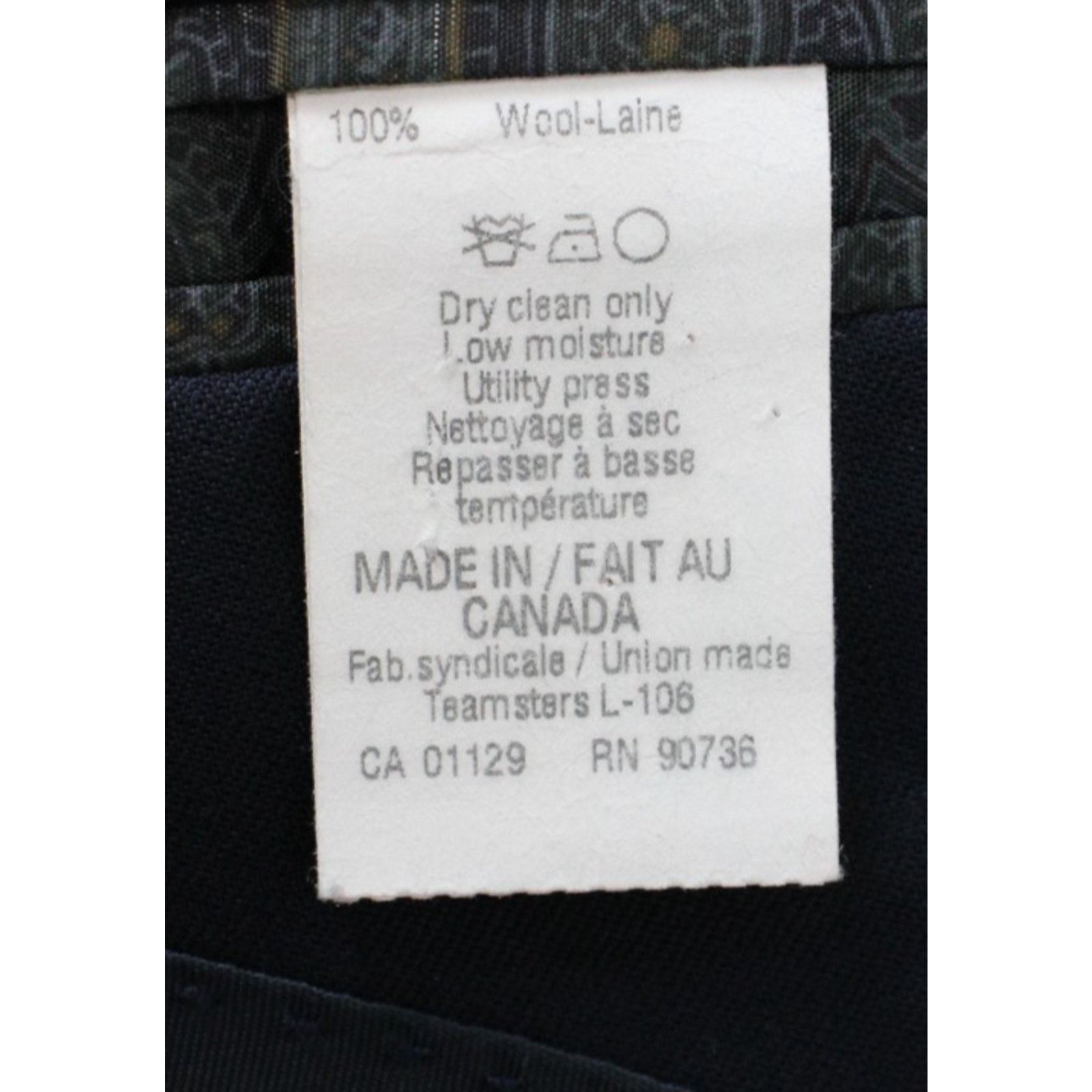Lauren Ralph Lauren Lauren Ralph Lauren Blazer Men's 46L Navy Blue Wool 2 Button Size 46L - 5 Thumbnail