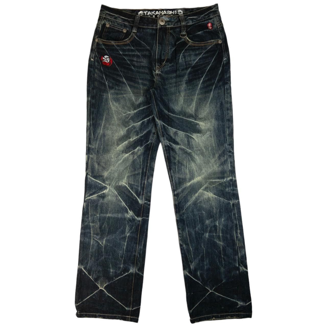 Other Vintage Big Train Embroidered Tiger Japanese Denim Jeans W35 Size US 35 - 3 Thumbnail