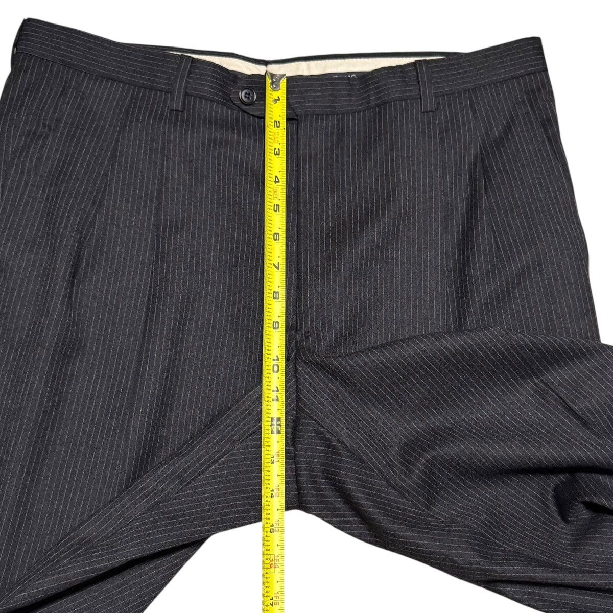 Trussini Trussini Pinstripe Suit Italy 46 Jacket 36x30 Pants Wool Size 46R - 19 Thumbnail