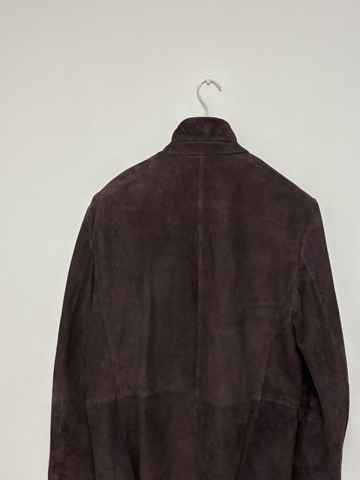 John Varvatos Suede Oxblood Multibutton Jacket EU 56 USA 46 Size US XL / EU 56 / 4 - 8 Thumbnail