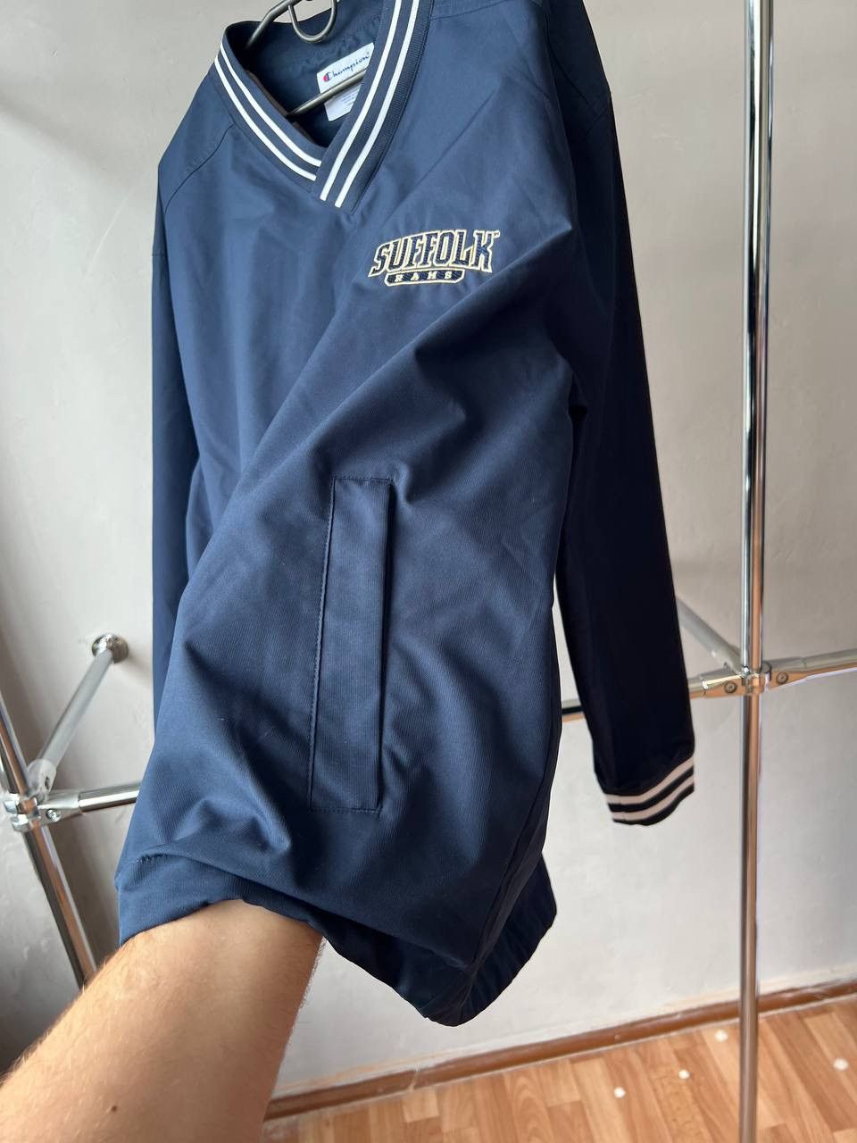 Vintage SUFFOLK RAMS USA VINTAGE CHAMPION NAVY MENS JACKET RARE SZ L Size US L / EU 52-54 / 3 - 6 Thumbnail