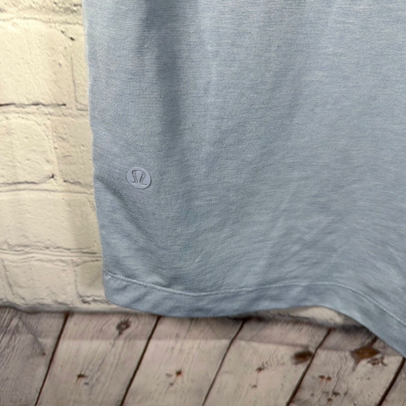 Lululemon Lululemon Polo Shirt Mens Light Blue Heathered Short Sleeve S Shirt Golf Gym Traveling Activewear Casual Boys Women? Size US S / EU 44-46 / 1 - 5 Thumbnail