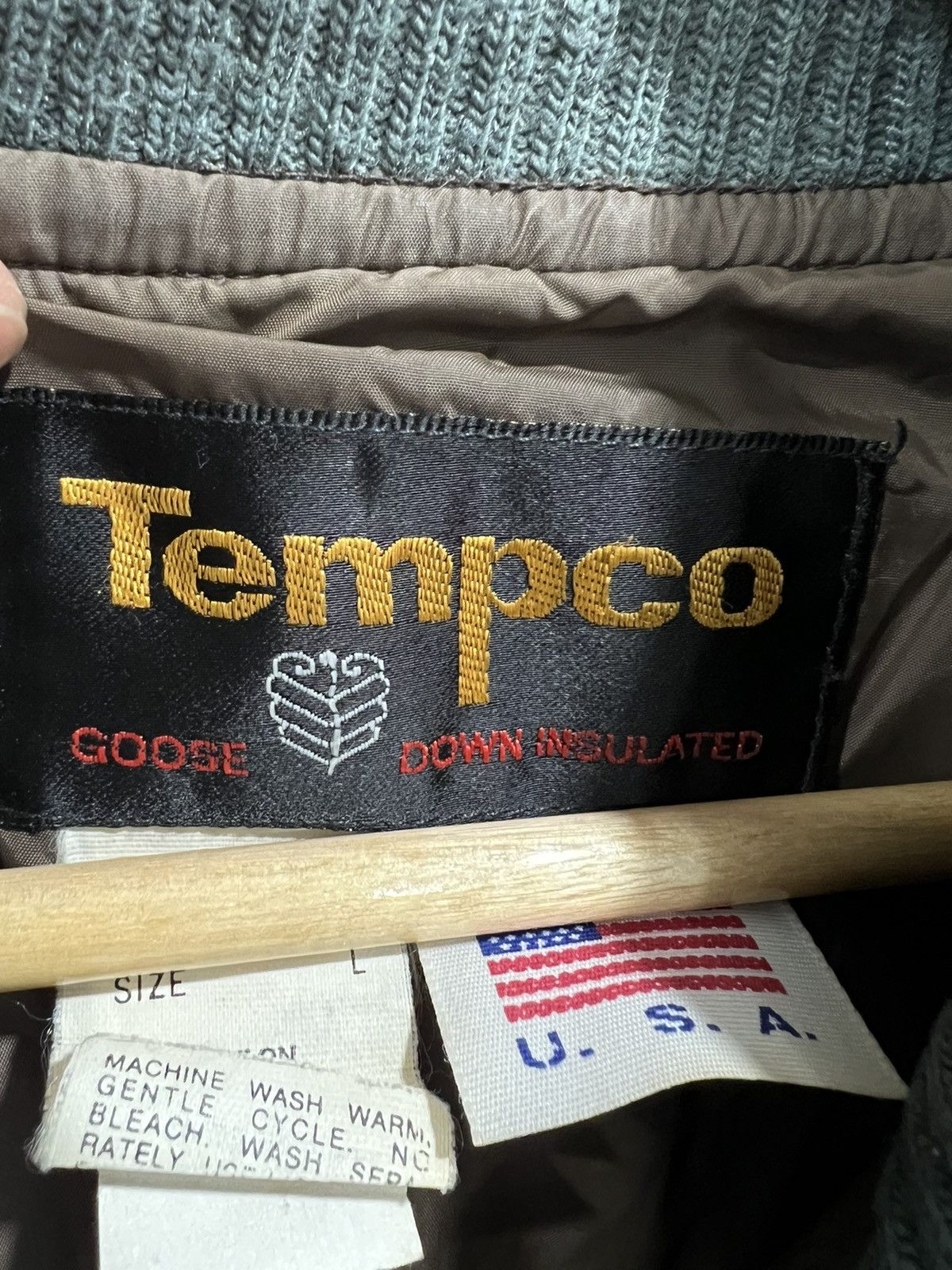 Vintage Vintage Tempco Puffer Goose Down Jacket eddie bauer Size US L / EU 52-54 / 3 - 4 Thumbnail