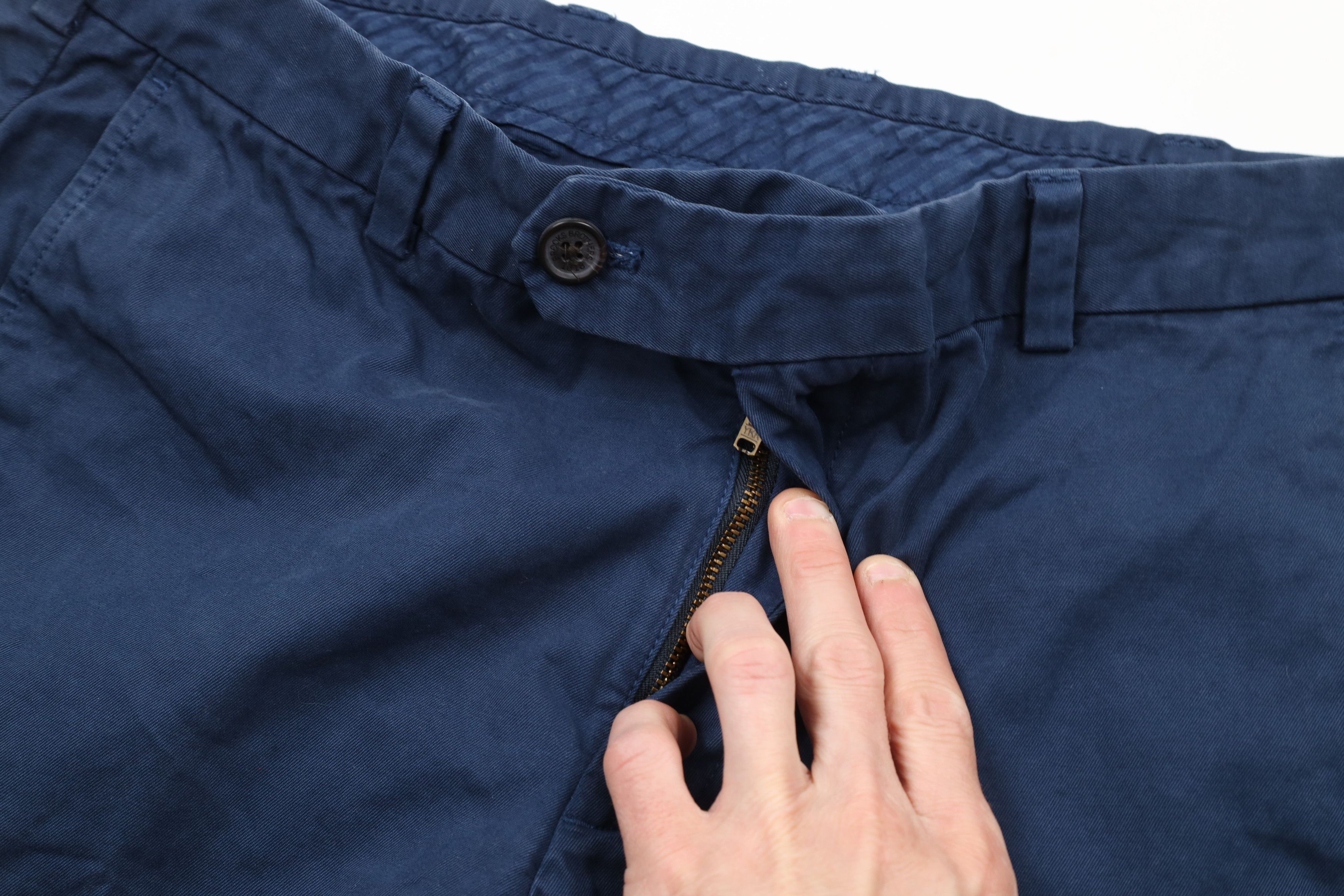 Brooks Brothers × Vintage Vintage Brooks Brothers Bermuda Chino Shorts Blue Cotton Size US 34 / EU 50 - 5 Thumbnail
