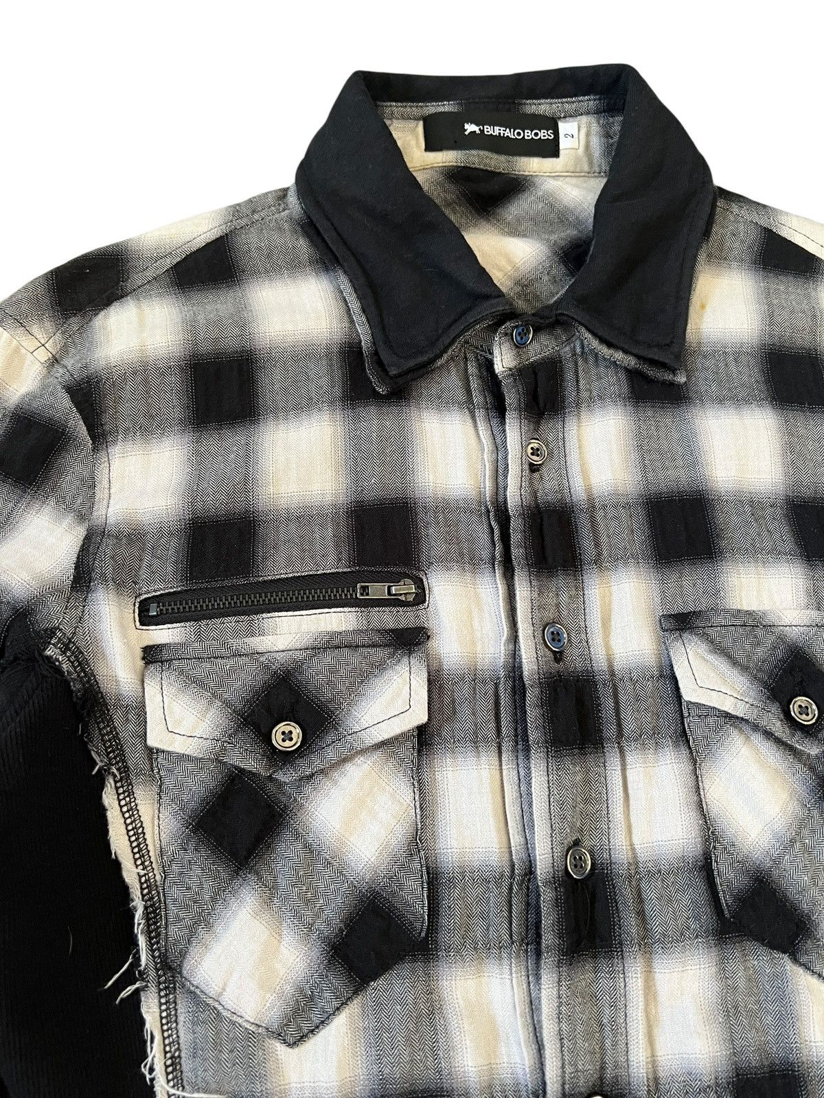 BUFFALO BOBS Buffalo Bobs 🇯🇵 Shadow Plaid Hybrid Button Up Shirt Size US S / EU 44-46 / 1 - 8 Thumbnail