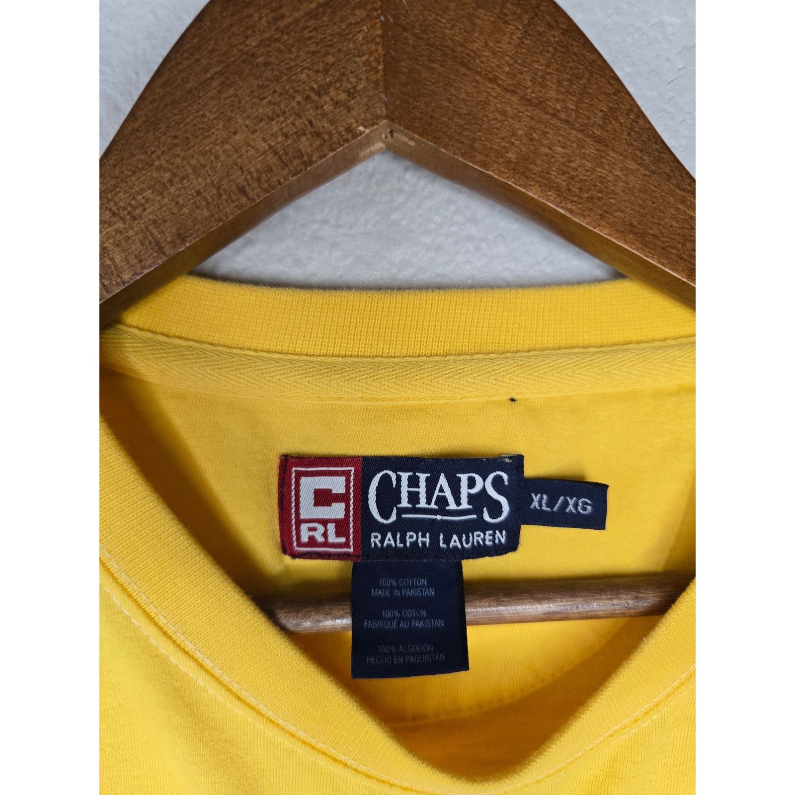 Other Vintage Chaps Ralph Lauren Shirt Mens XL Yellow Y2K Tee Size US XL / EU 56 / 4 - 6 Thumbnail