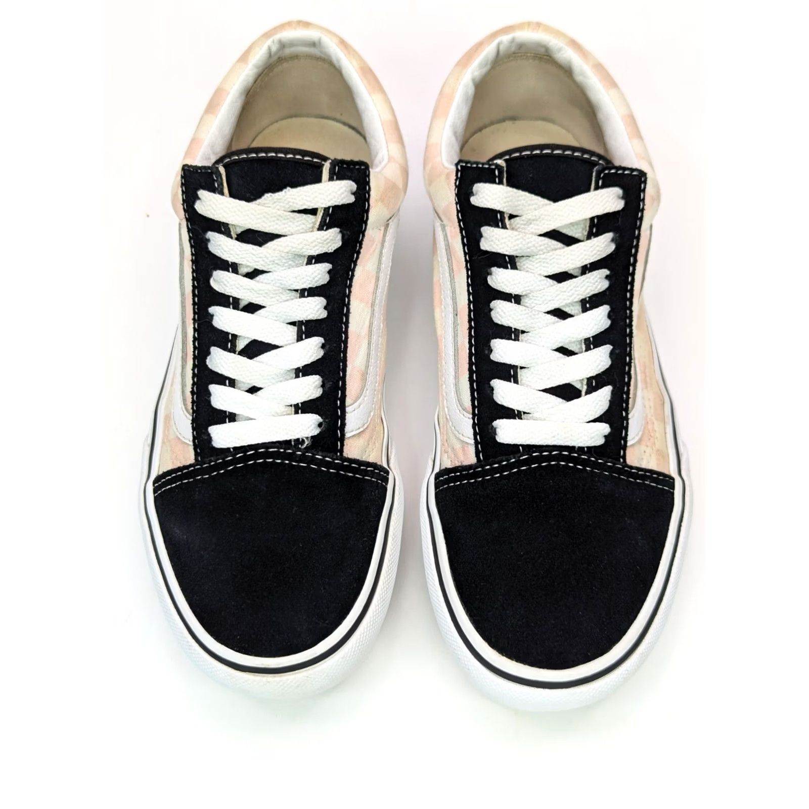 Vans VANS Checker Pink & Black Suede Low Top Sneaker Shoe Women 7 Lace Up Cap Toe, Vans Old Skool, Sneaker, 2021, Redefined Fit Size M / US 6-8 / IT 42-44 - 5 Thumbnail
