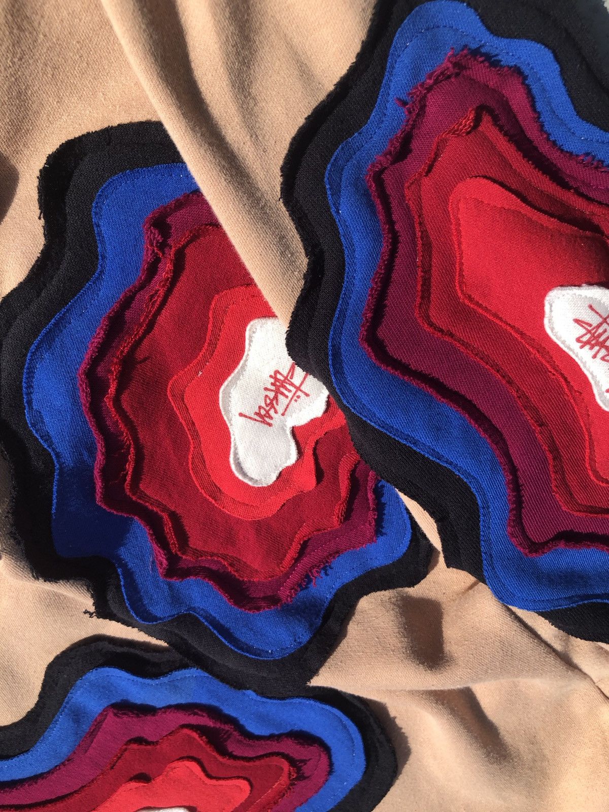 Designer × Japanese Brand × Vintage REWORKED STUSSY PSYCHEDELIC HOODIE Size US L / EU 52-54 / 3 - 4 Thumbnail
