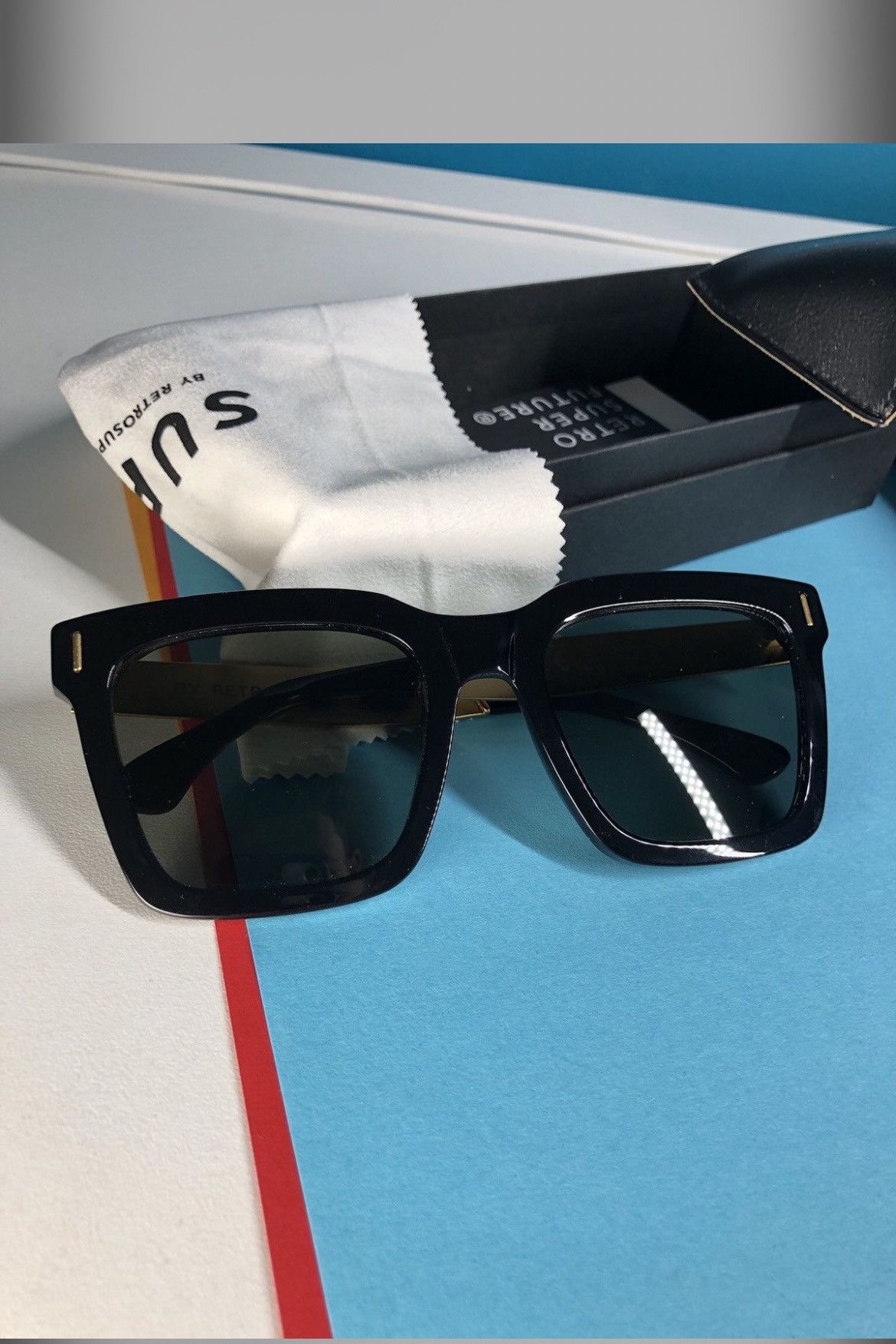Retrosuperfuture Aalto Francis Black Gold Size ONE SIZE - 1 Thumbnail