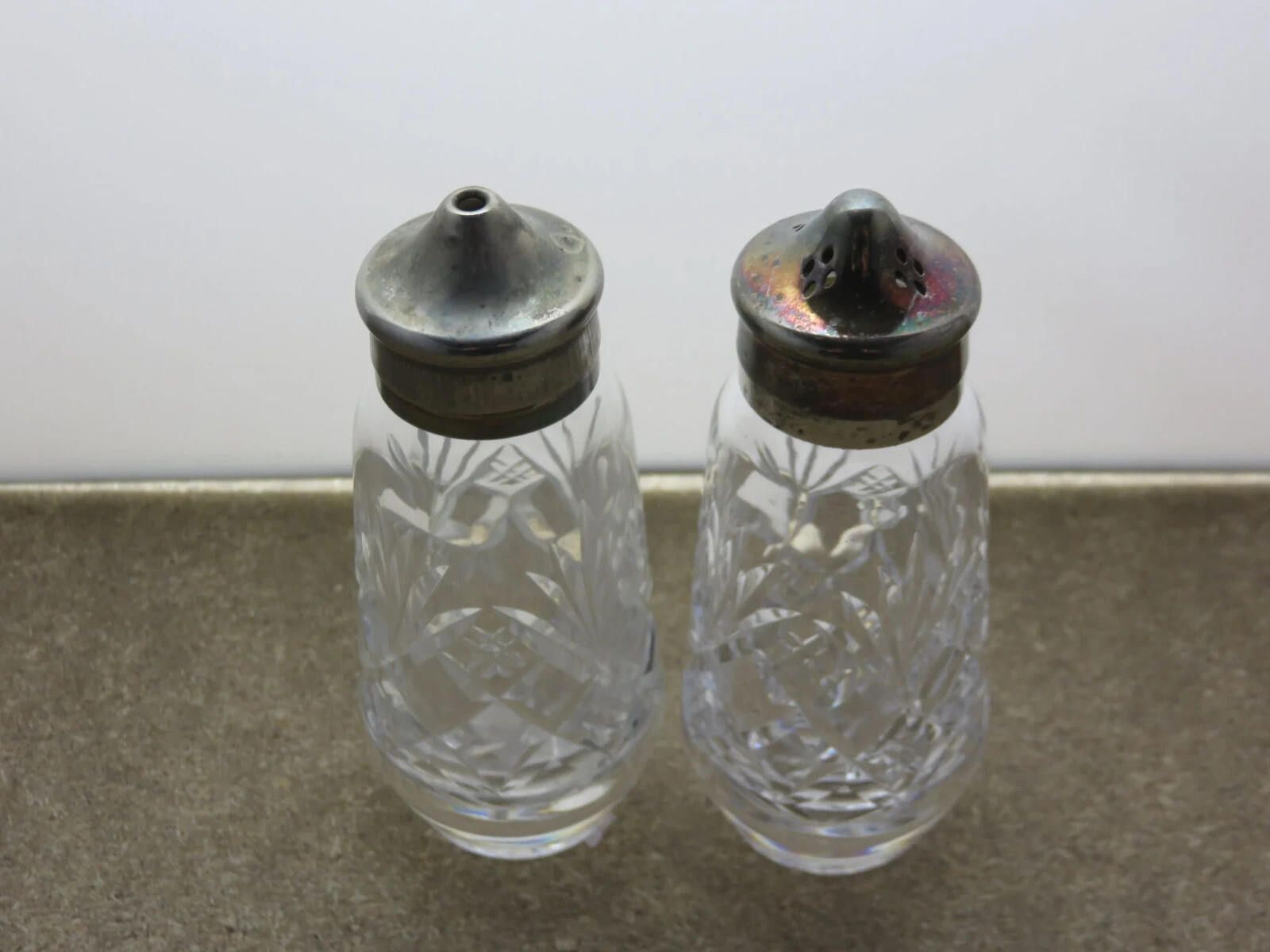 Other Crystal Cut Glass Salt and Pepper Shakers 4" Size ONE SIZE - 3 Thumbnail
